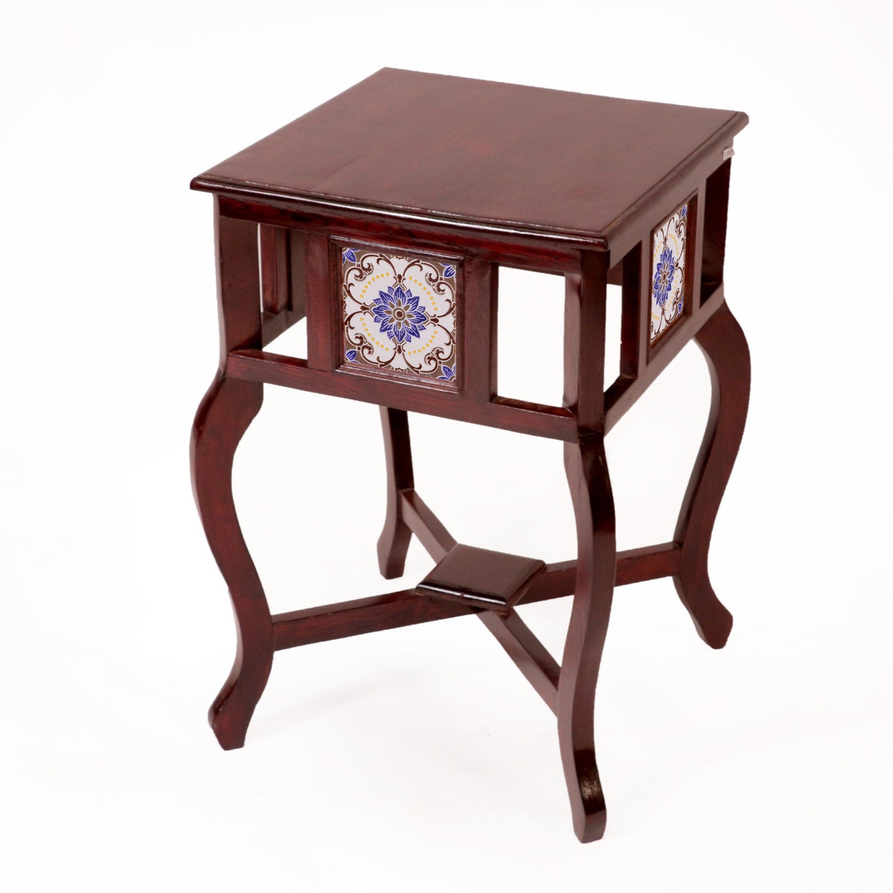 Traditional Classic Tiled End Table End Table