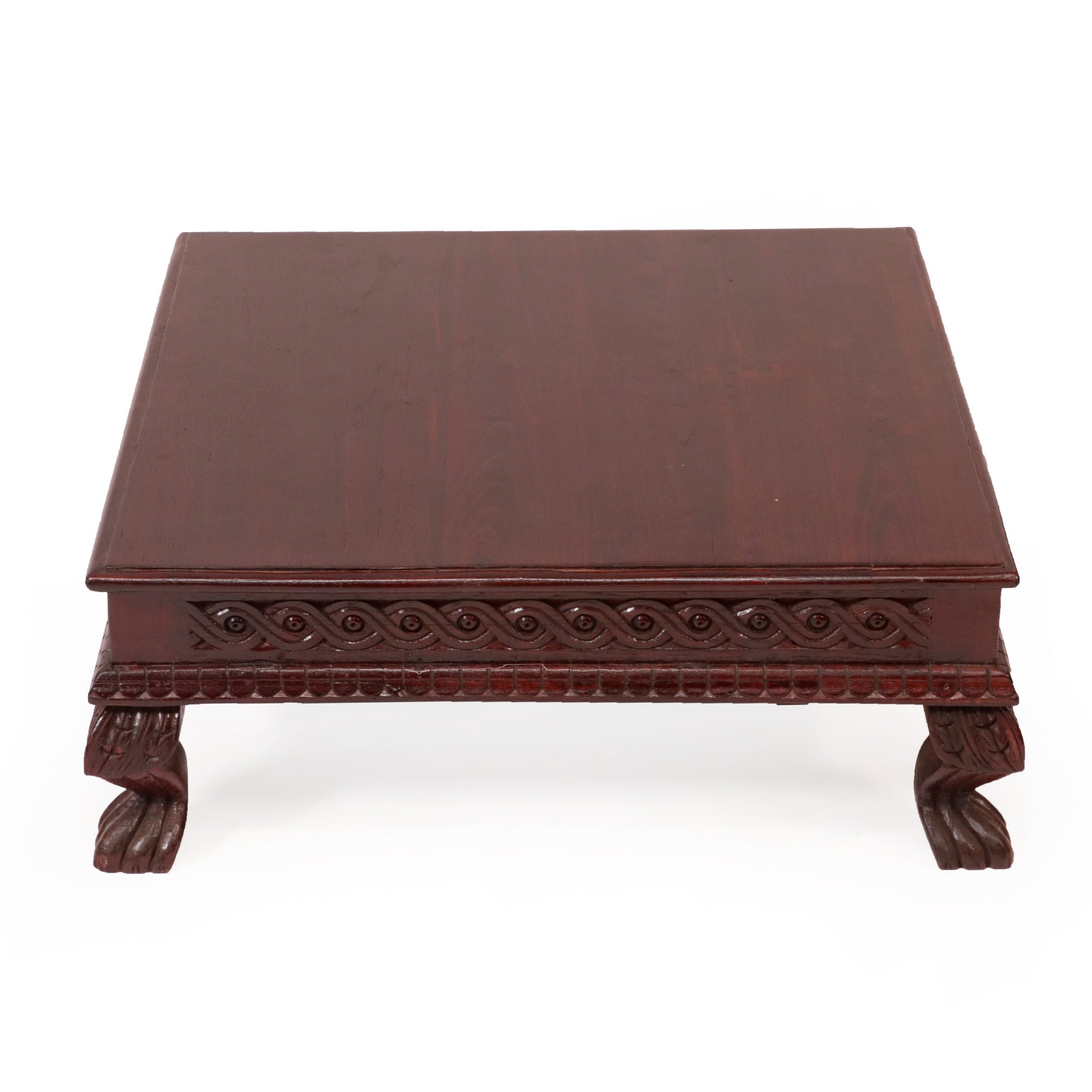 Intricate Carved Teak Bajot Bajot