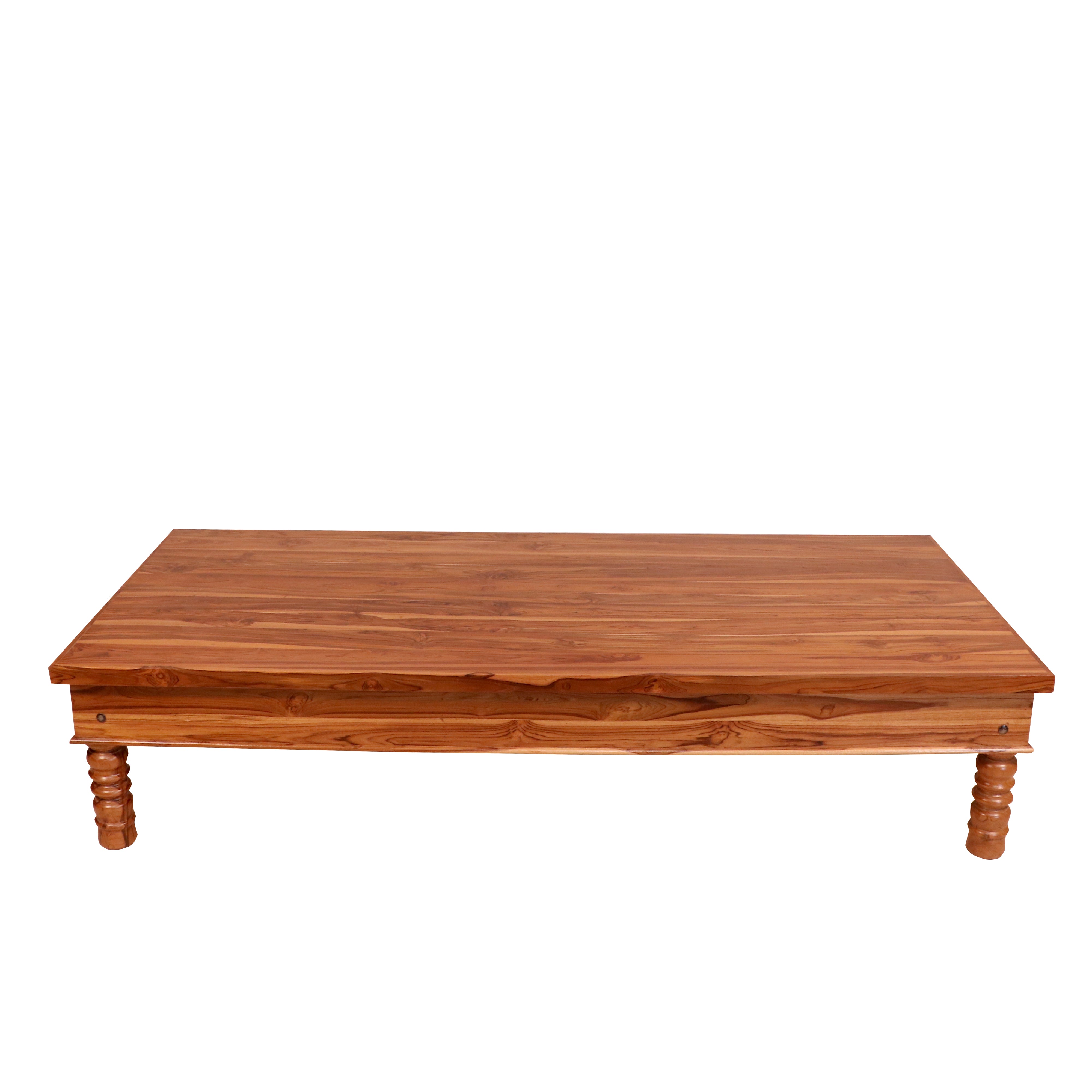 Indian Traditional Handmade Long Style Wooden Day Bed for Home Daybed