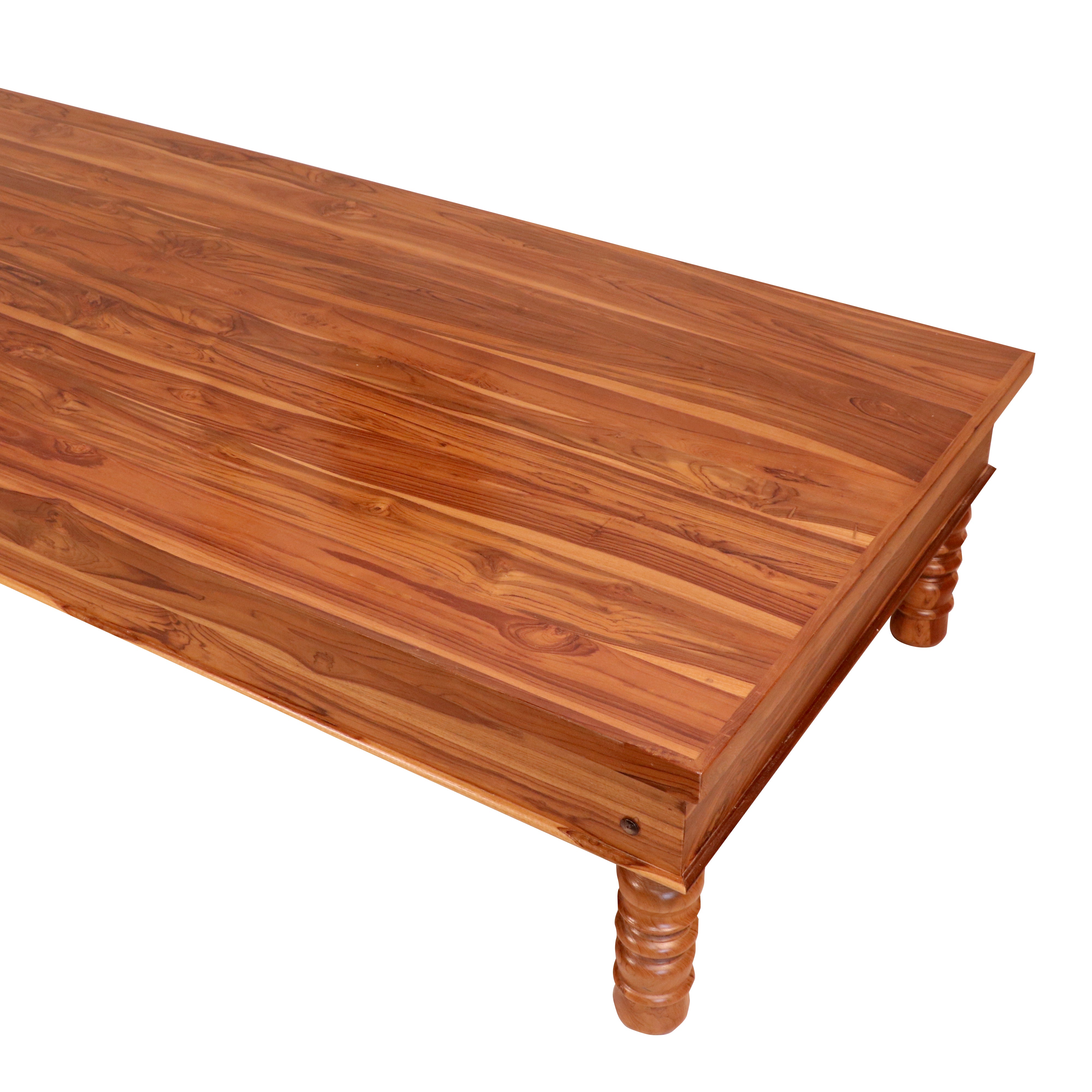 Indian Traditional Handmade Long Style Wooden Day Bed for Home Daybed