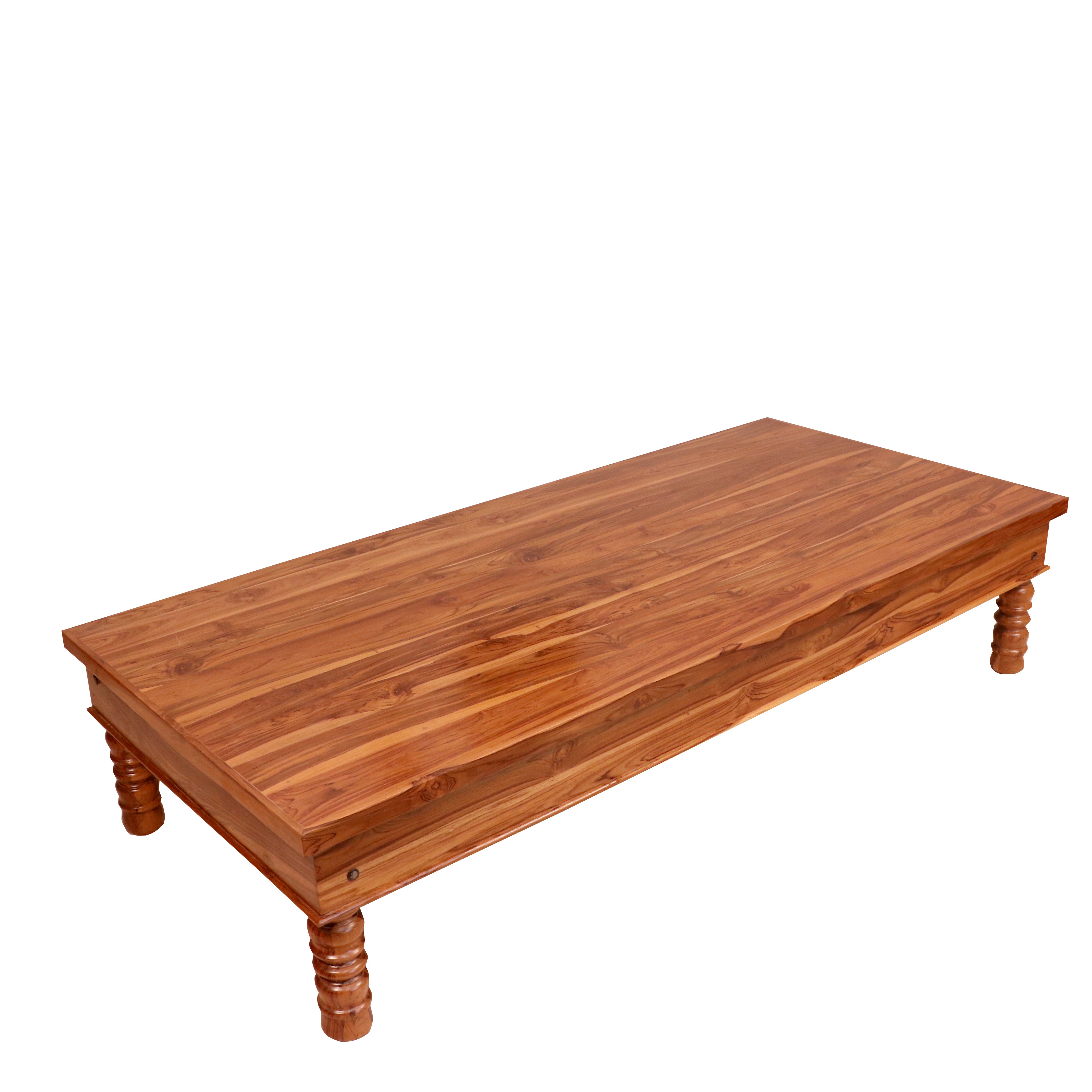 Indian Traditional Handmade Long Style Wooden Day Bed for Home Daybed