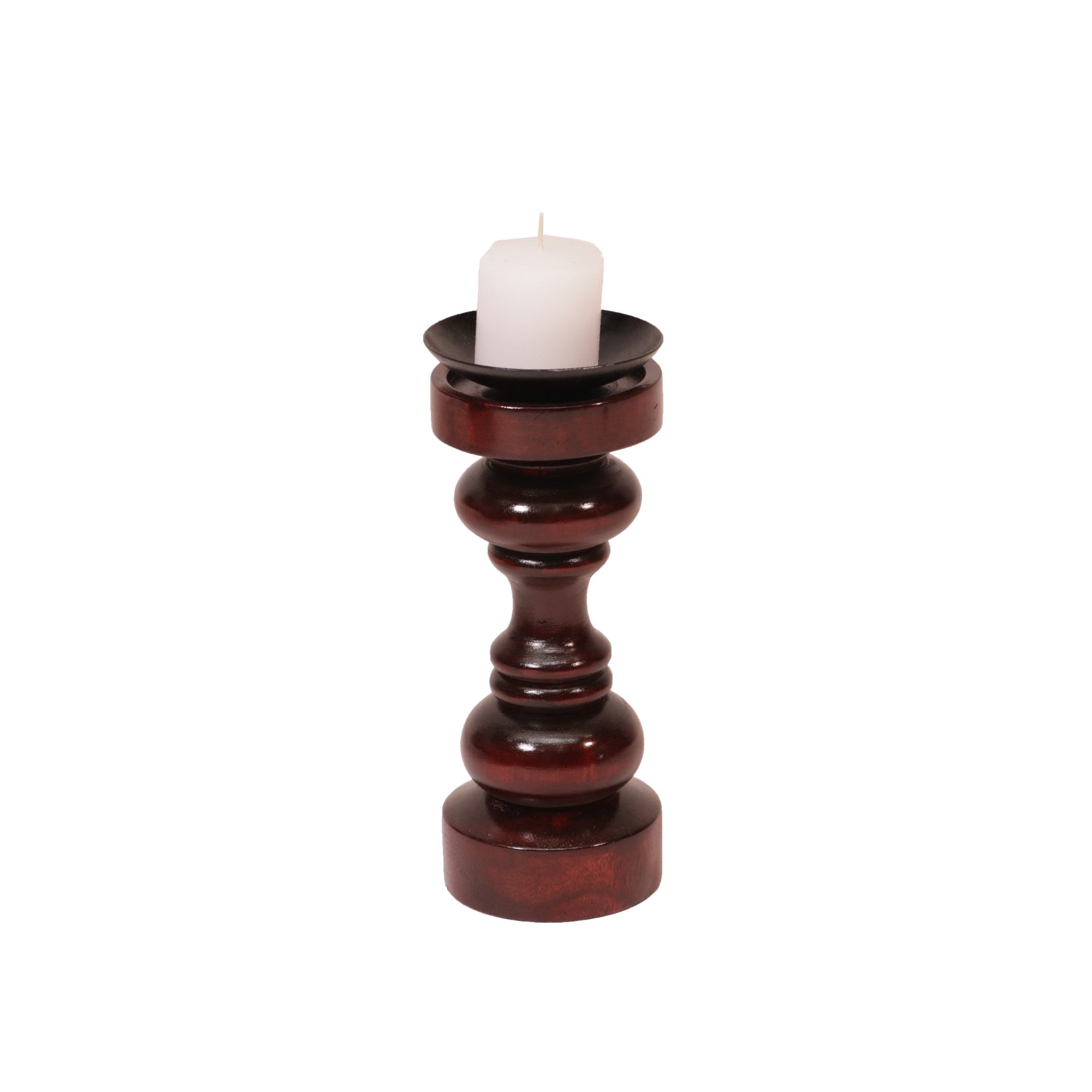 Wooden Double Rings Candle Holder Candle Holder