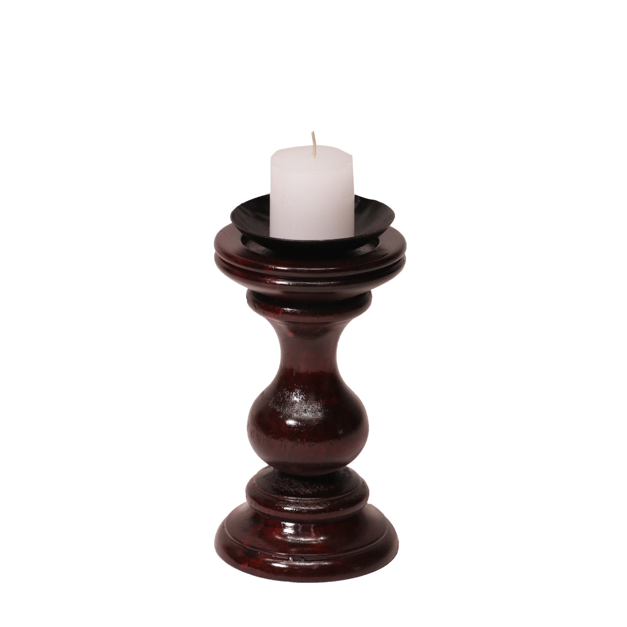 Wooden Swirling Candle Stand Candle Holder