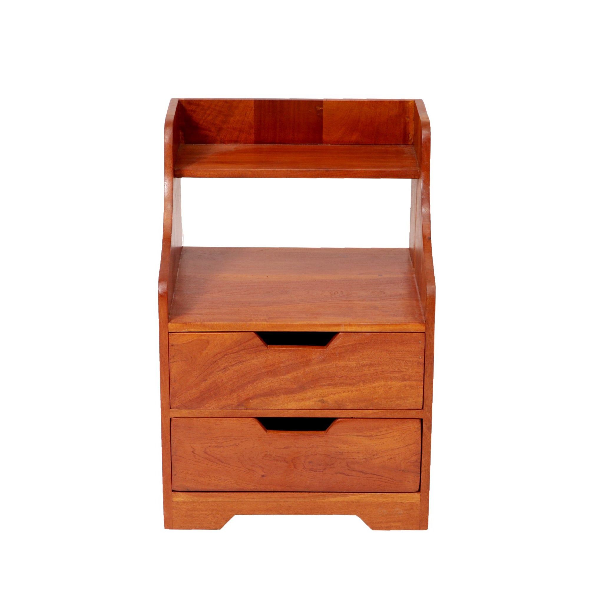 Classic Multi-Drawer Wooden Handmade Bedside with Shelf Bedside