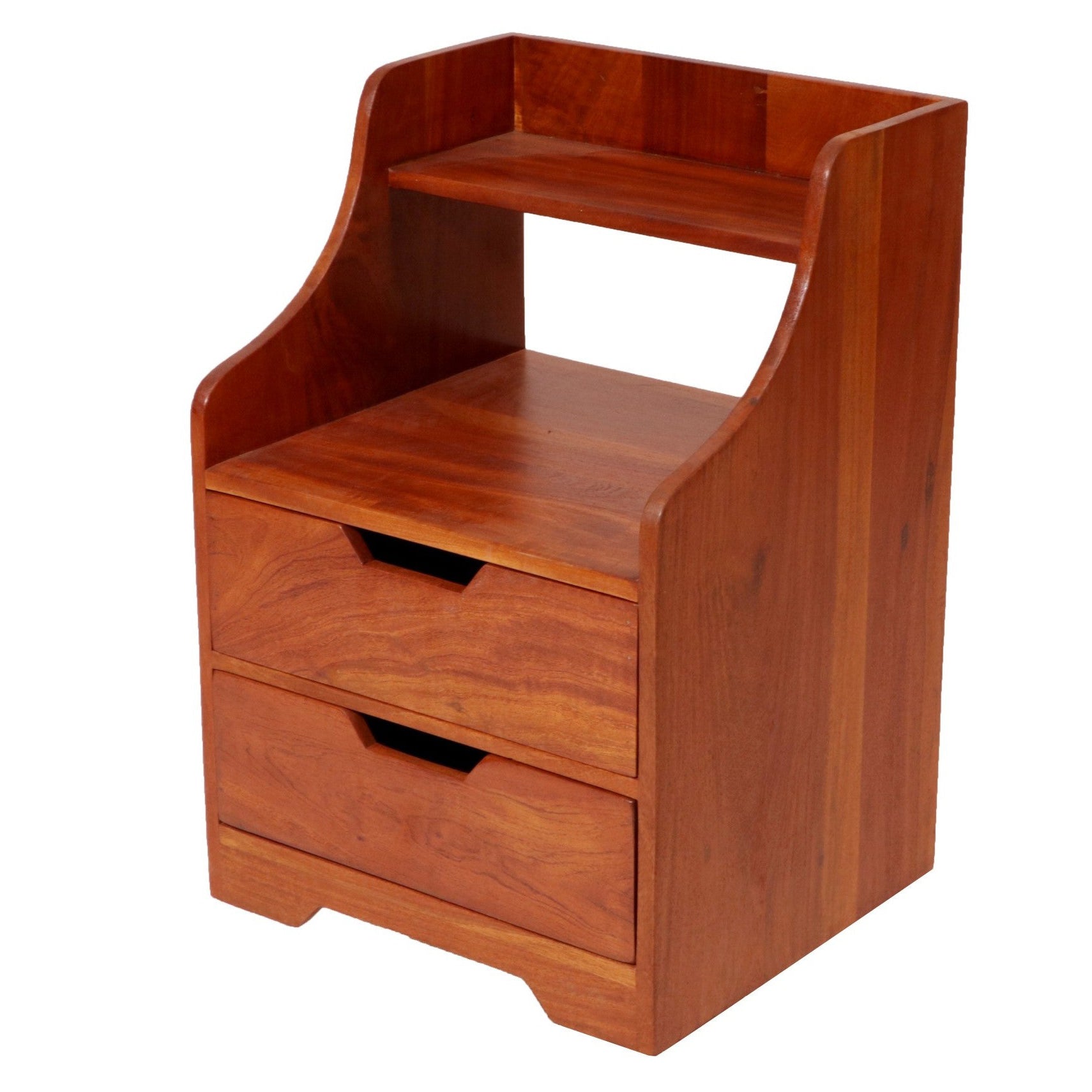Classic Multi-Drawer Wooden Handmade Bedside with Shelf Bedside