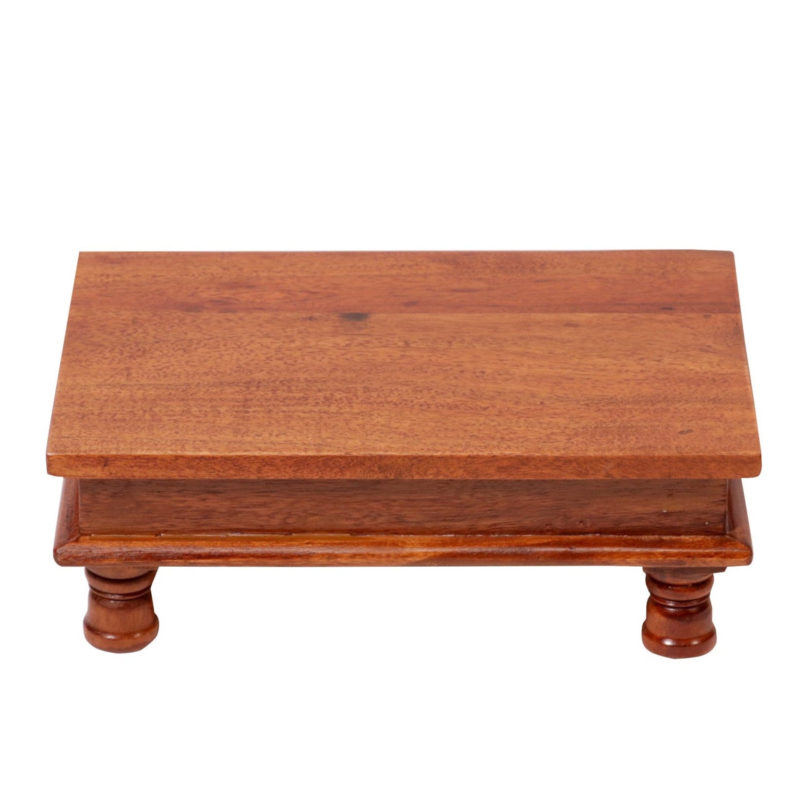 Compact Vintage Handmade Wooden Bajot Bajot