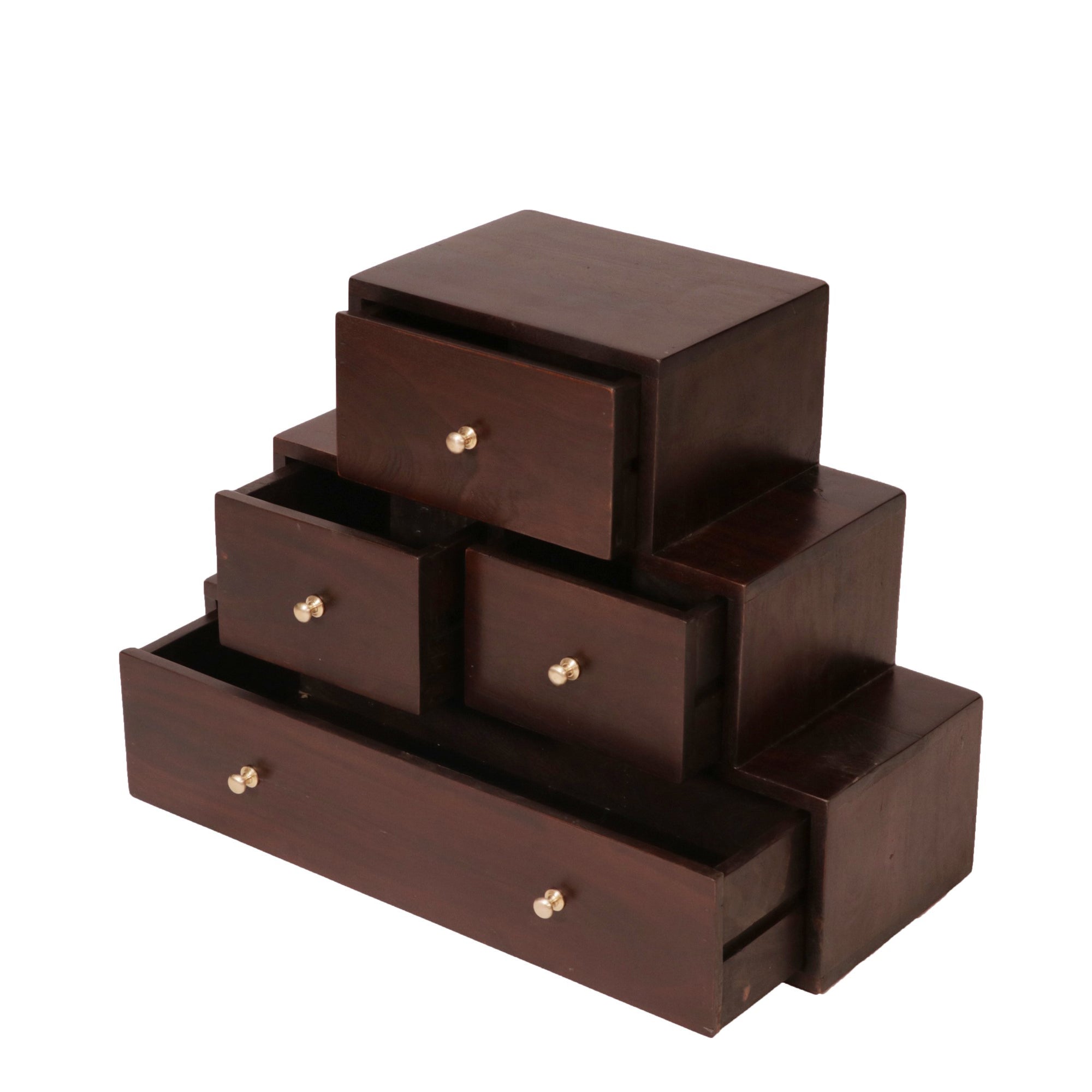 Wooden Tower Drawer Chest Drawer's Chest