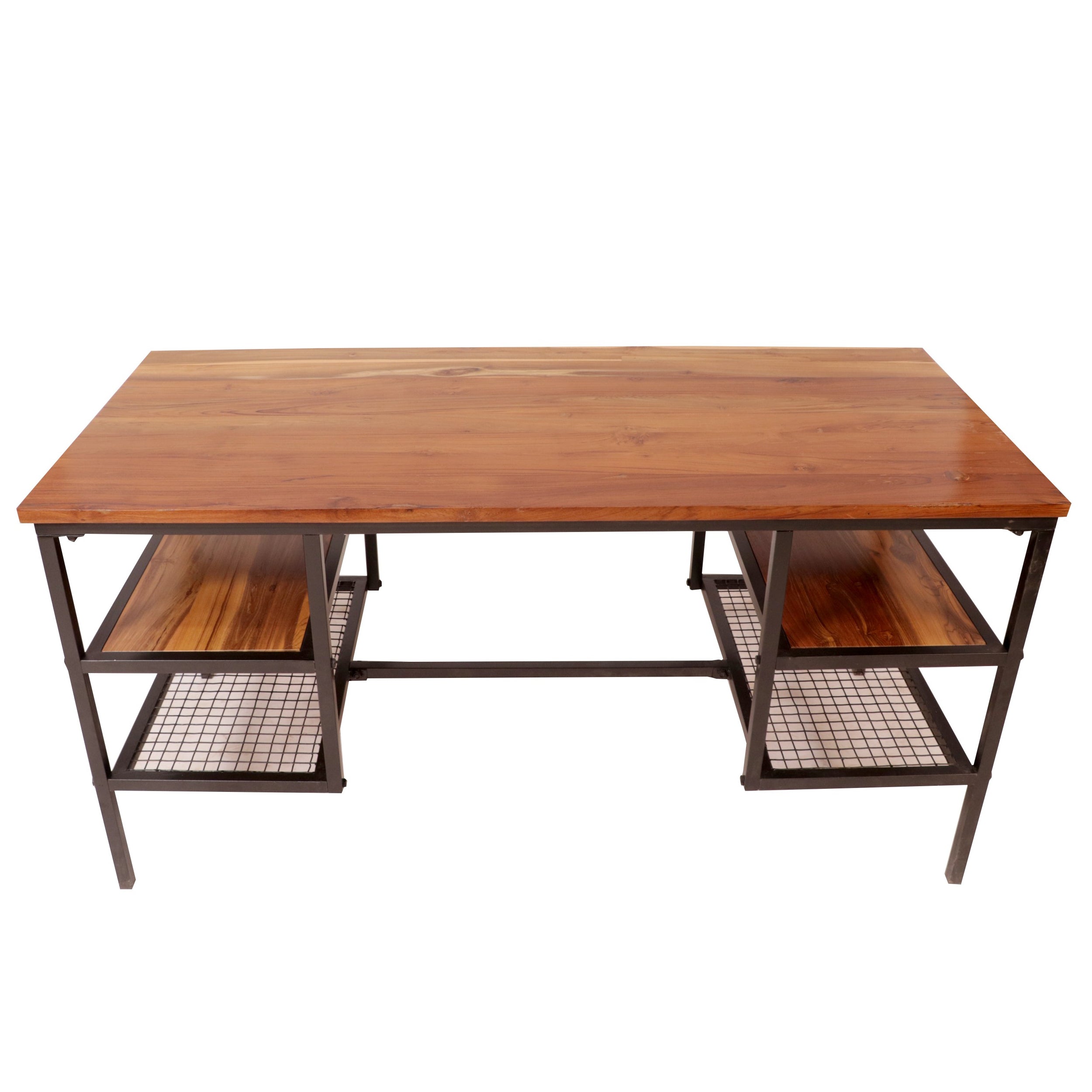 Teak metallic frame Multipurpose Table Study Table