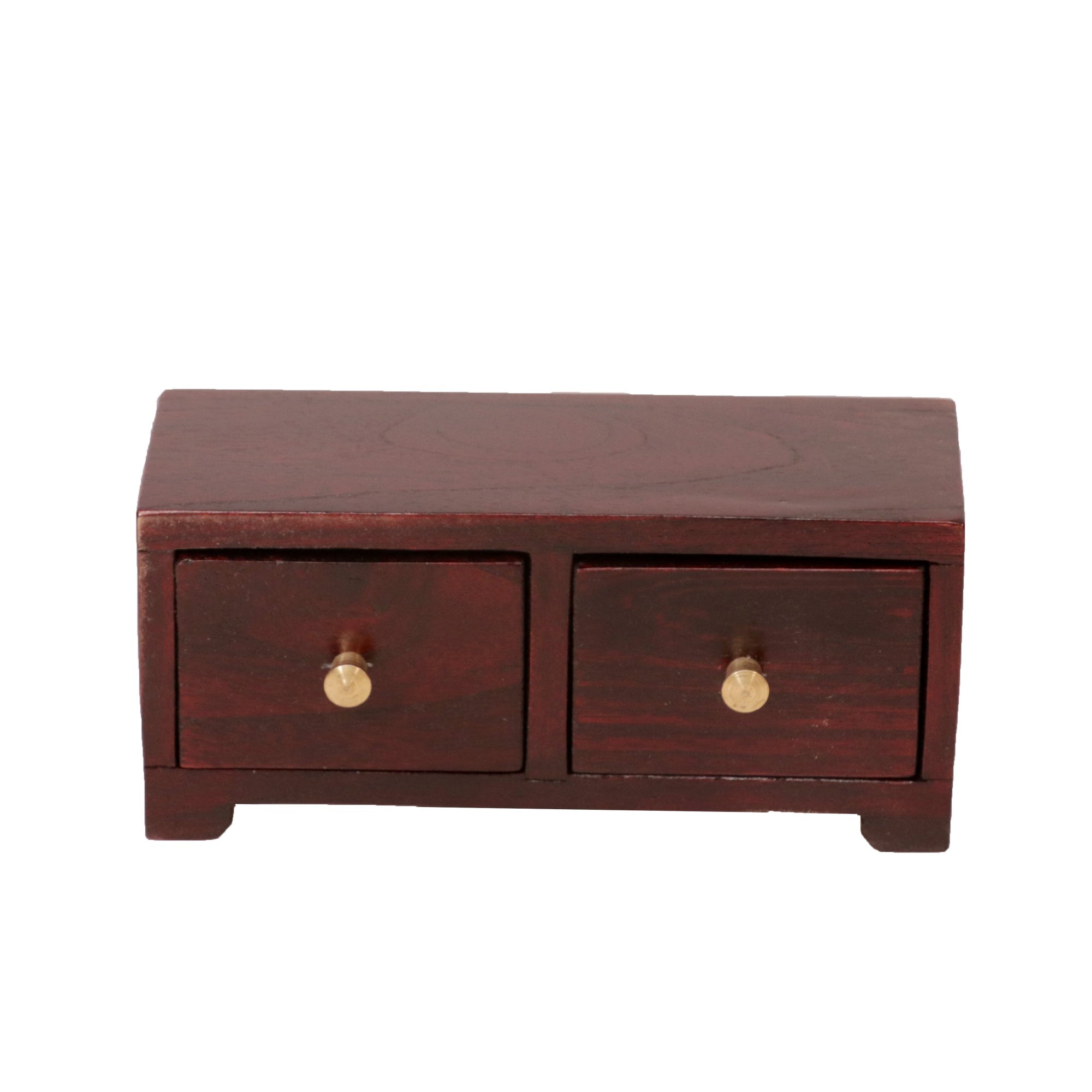 Mahogany Touch 2 Drawer Tabletop Classic Desk Organiser Desk Organizer