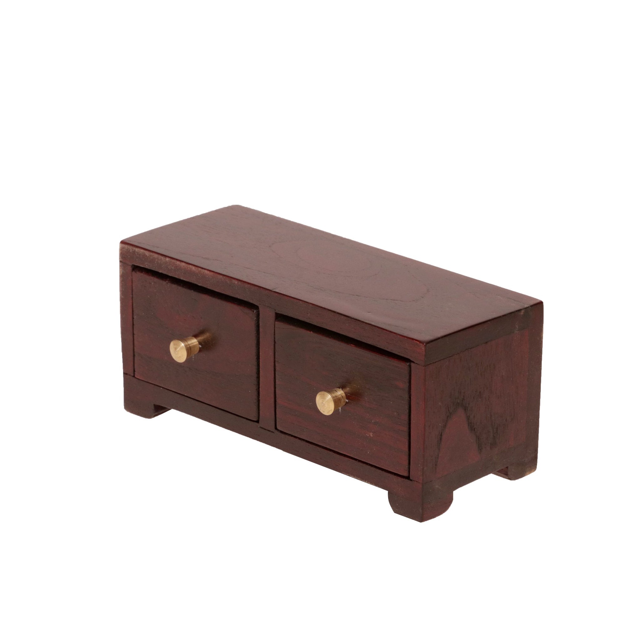 Mahogany Touch 2 Drawer Tabletop Classic Desk Organiser Desk Organizer