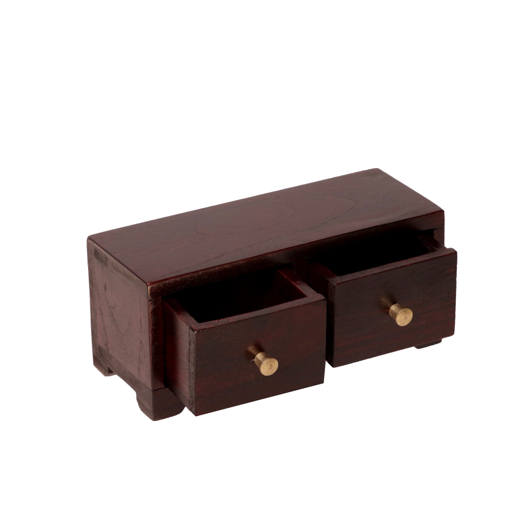Mahogany Touch 2 Drawer Tabletop Classic Desk Organiser Desk Organizer