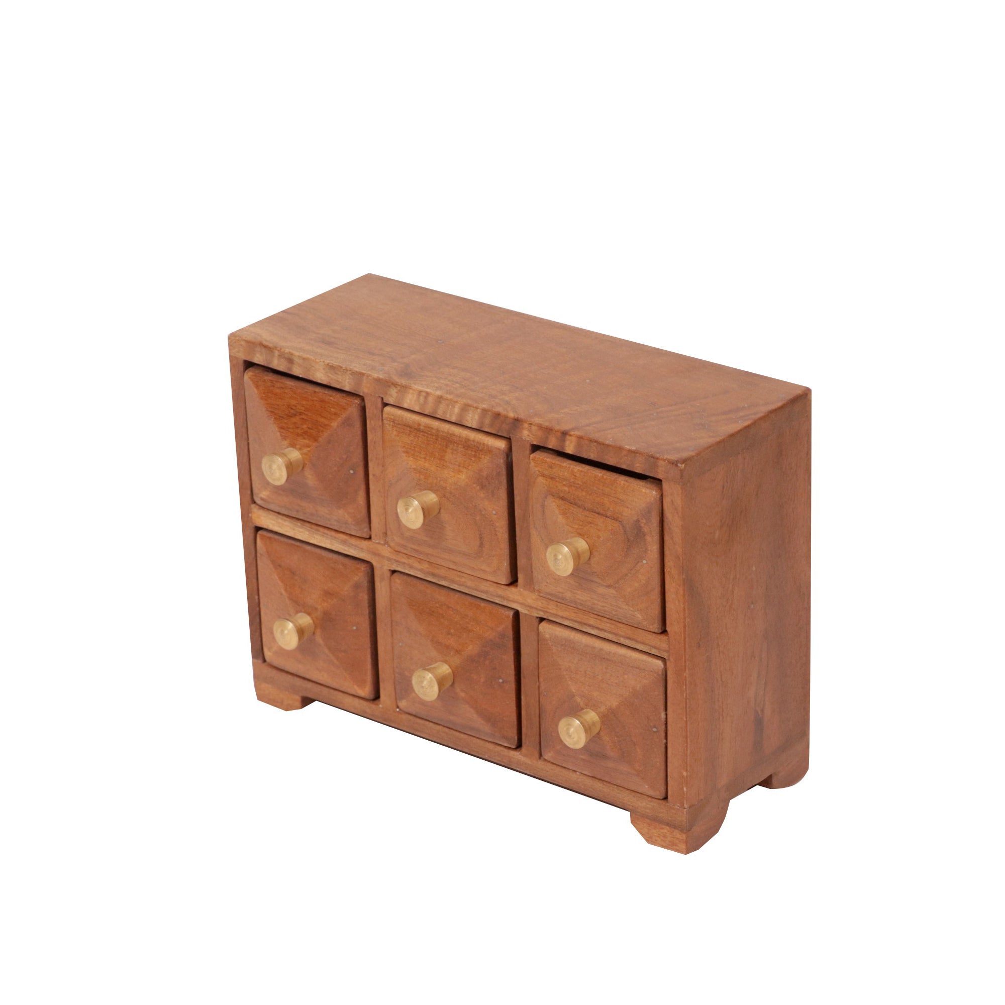Diamond shaped sixer drawer chest Desk Organizer