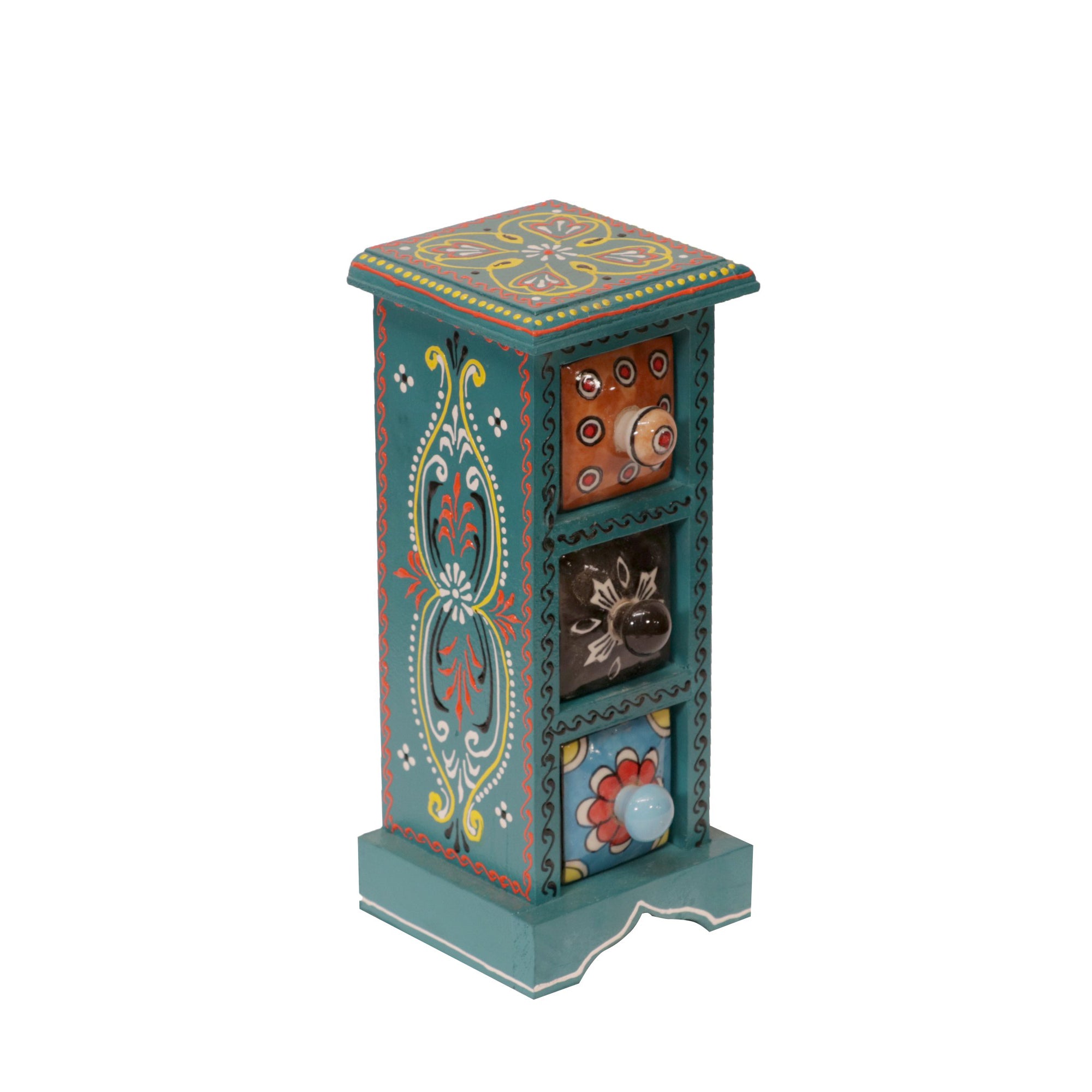 Teal Miniature Organizer Desk Organizer