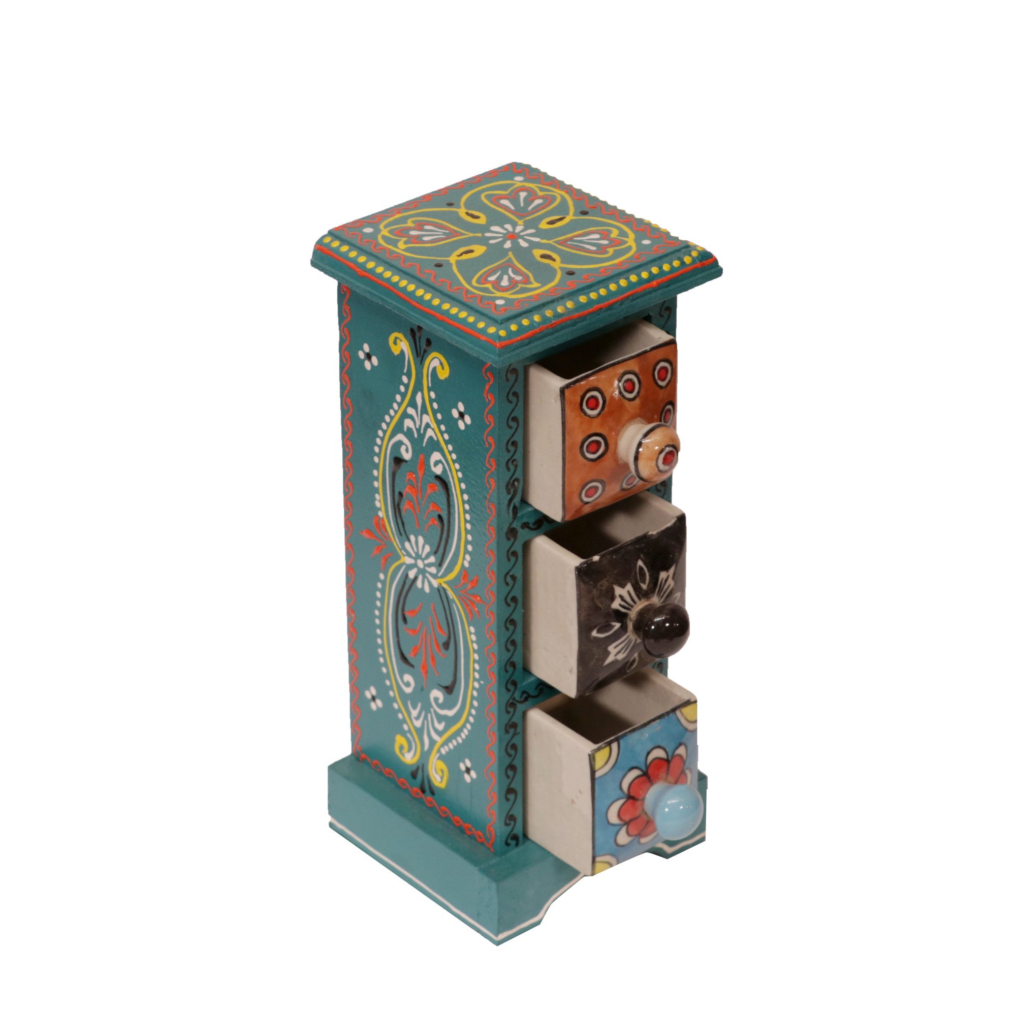 Teal Miniature Organizer Desk Organizer