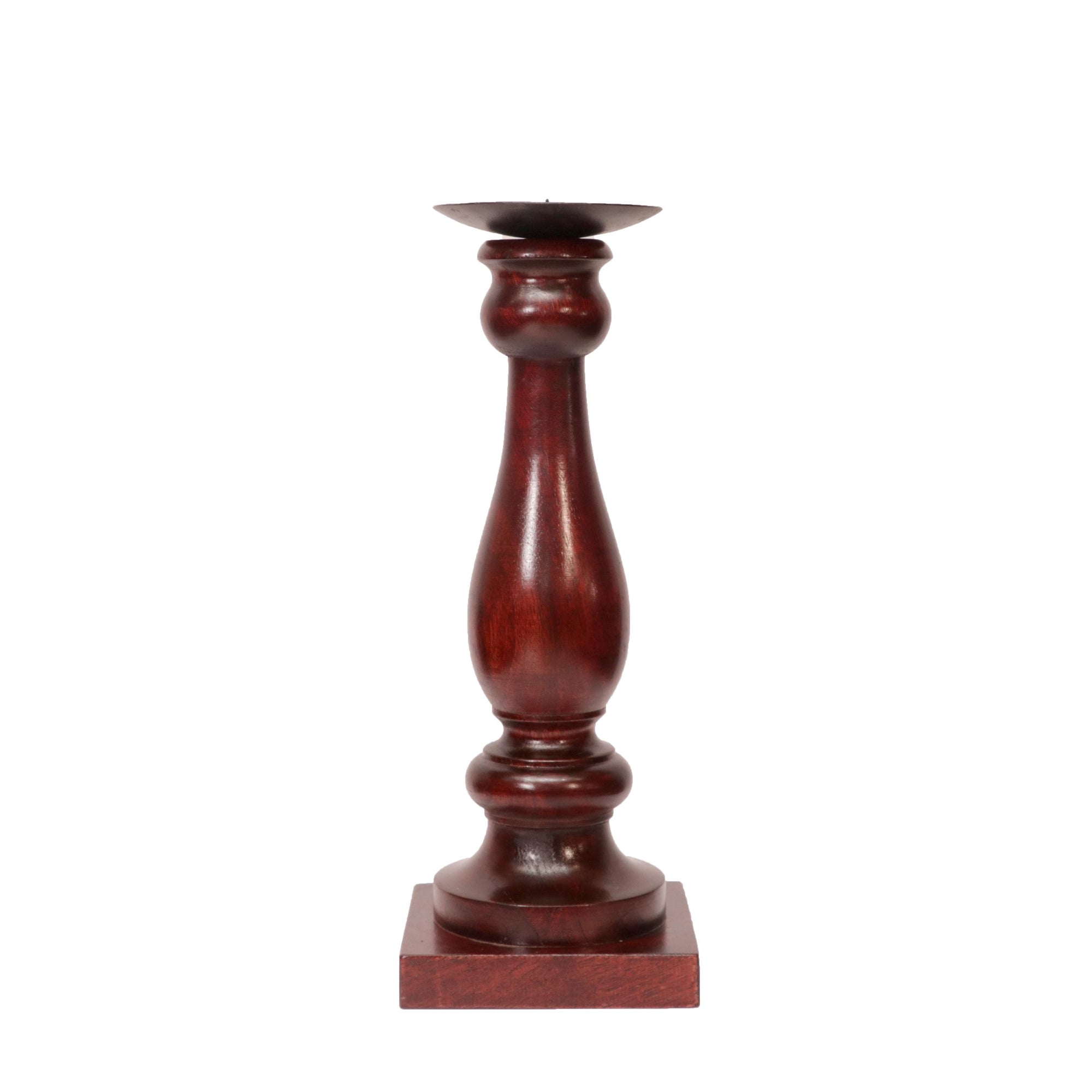 Wooden Pillar Base Candle Holder Candle Holder