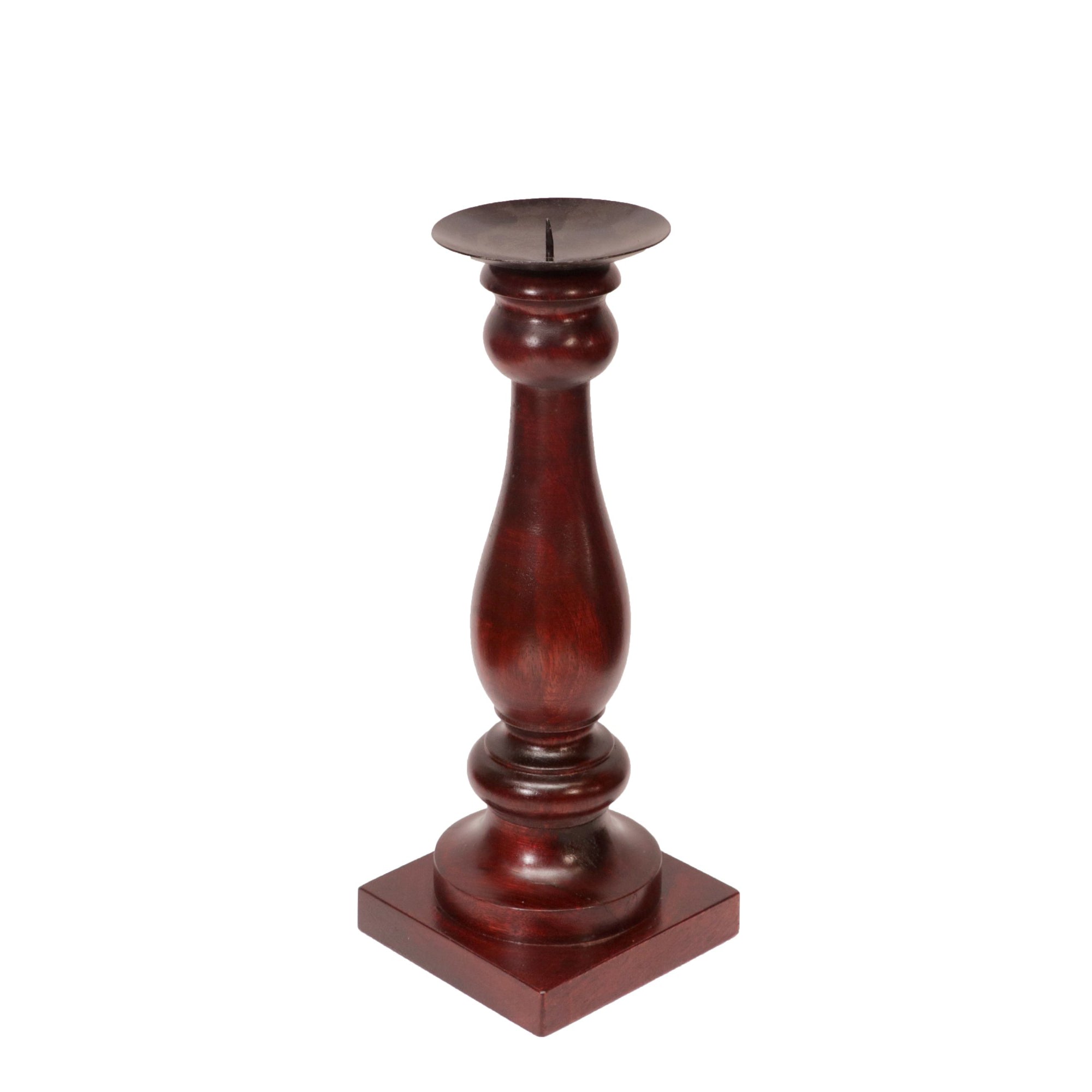 Wooden Pillar Base Candle Holder Candle Holder