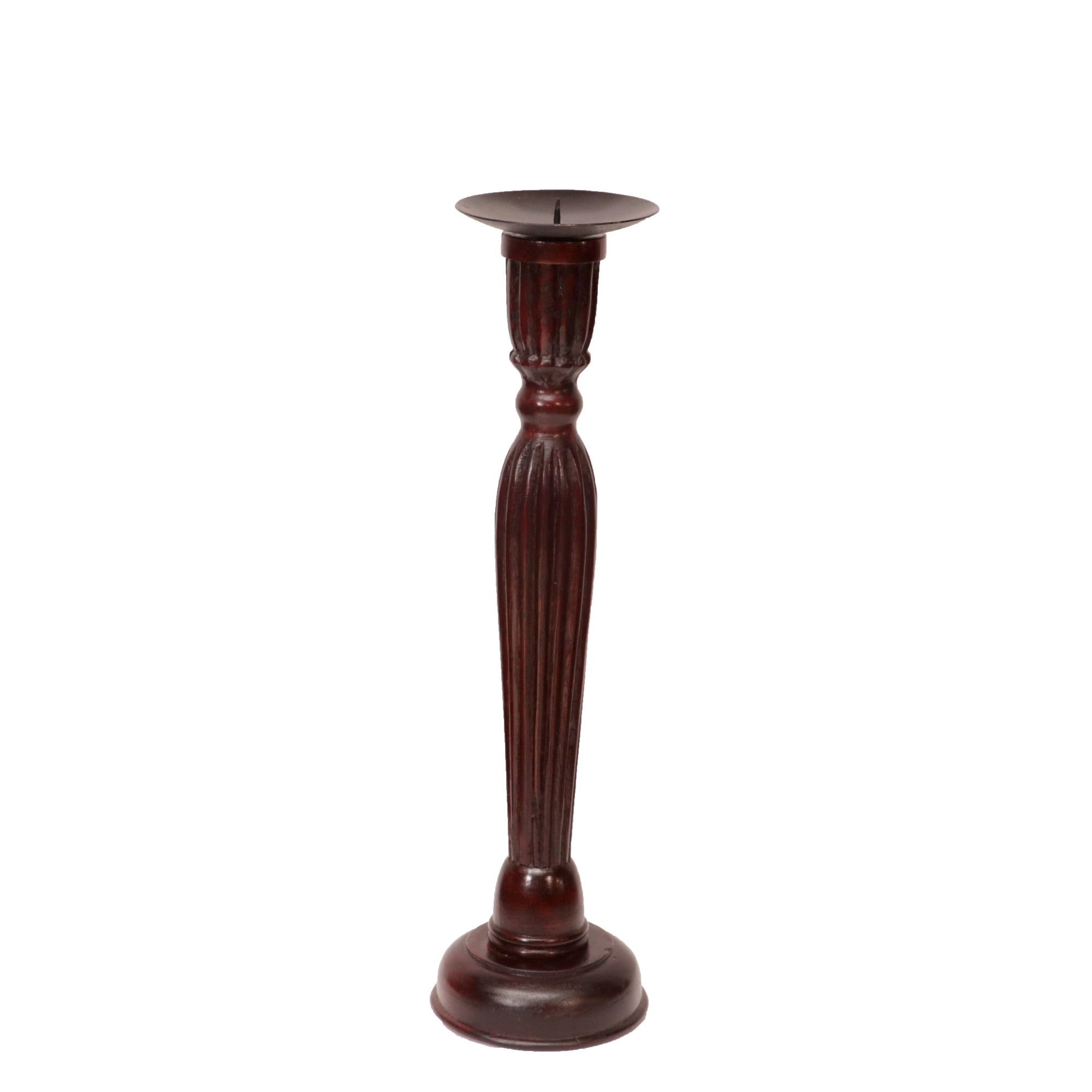 Simple Egyptian wooden Candle Stand Candle Holder