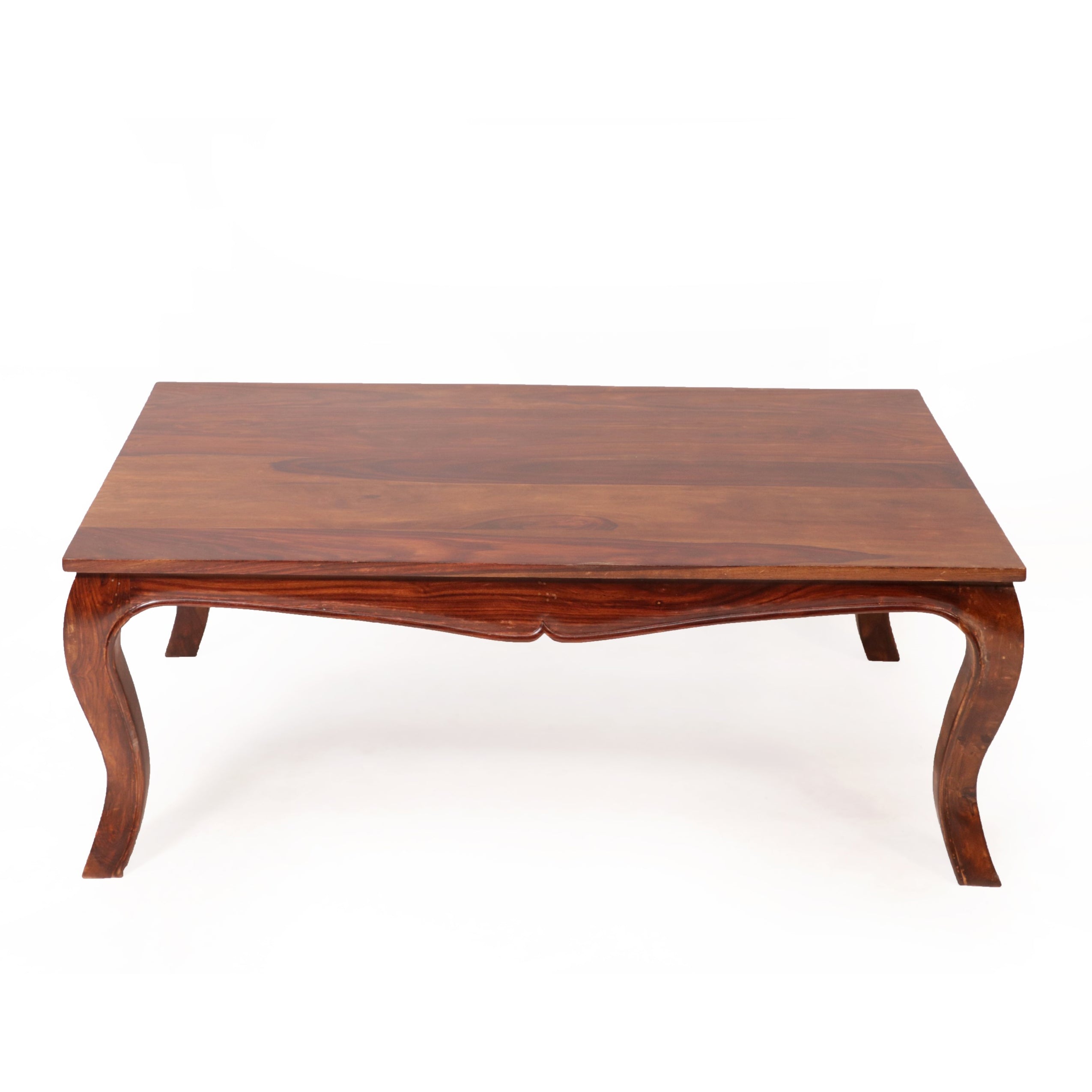 Simple Acacia Wooden Curved Legs Coffee Table Coffee Table