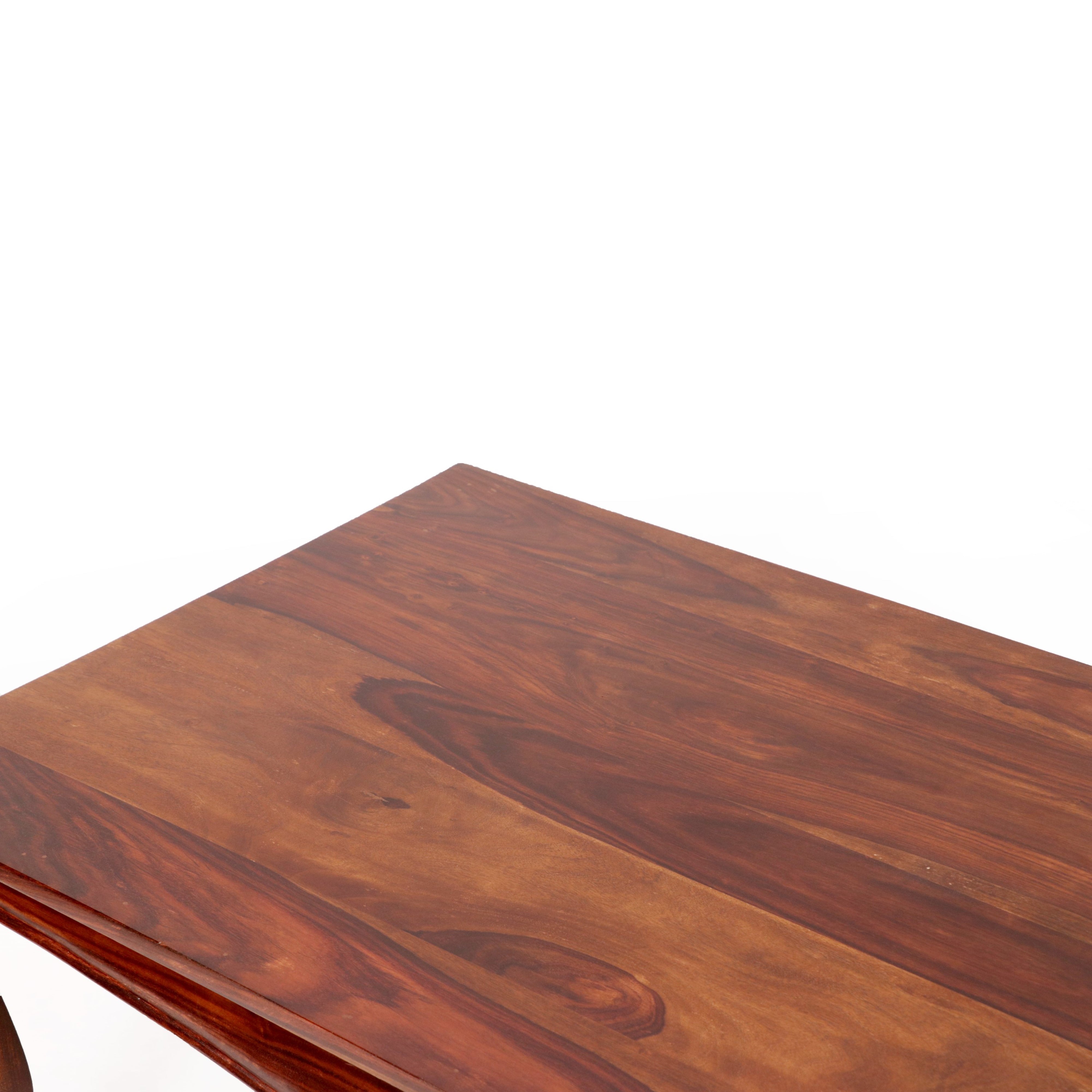 Simple Acacia Wooden Curved Legs Coffee Table Coffee Table