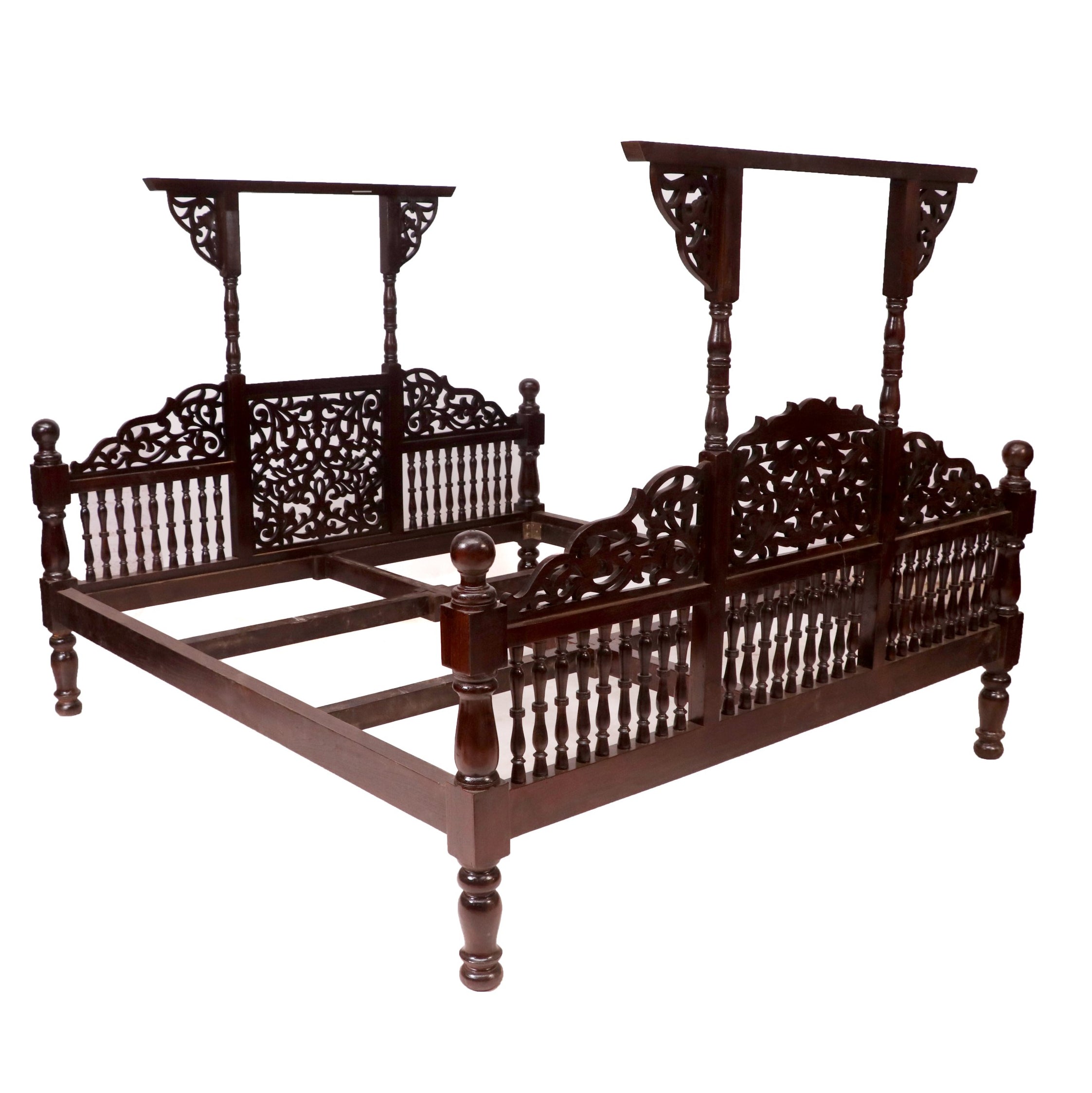 Traditional Southern Classical Teak Bed Bed