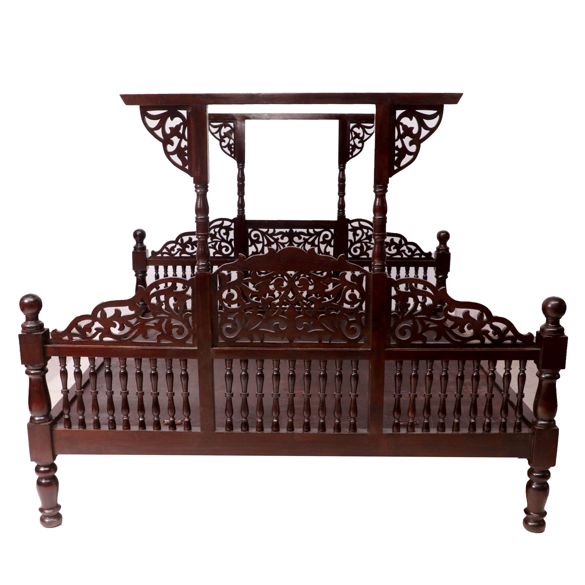 Traditional Southern Classical Teak Bed Bed