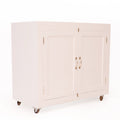 2 Door Classical White Moveable Cabinet Cupboard