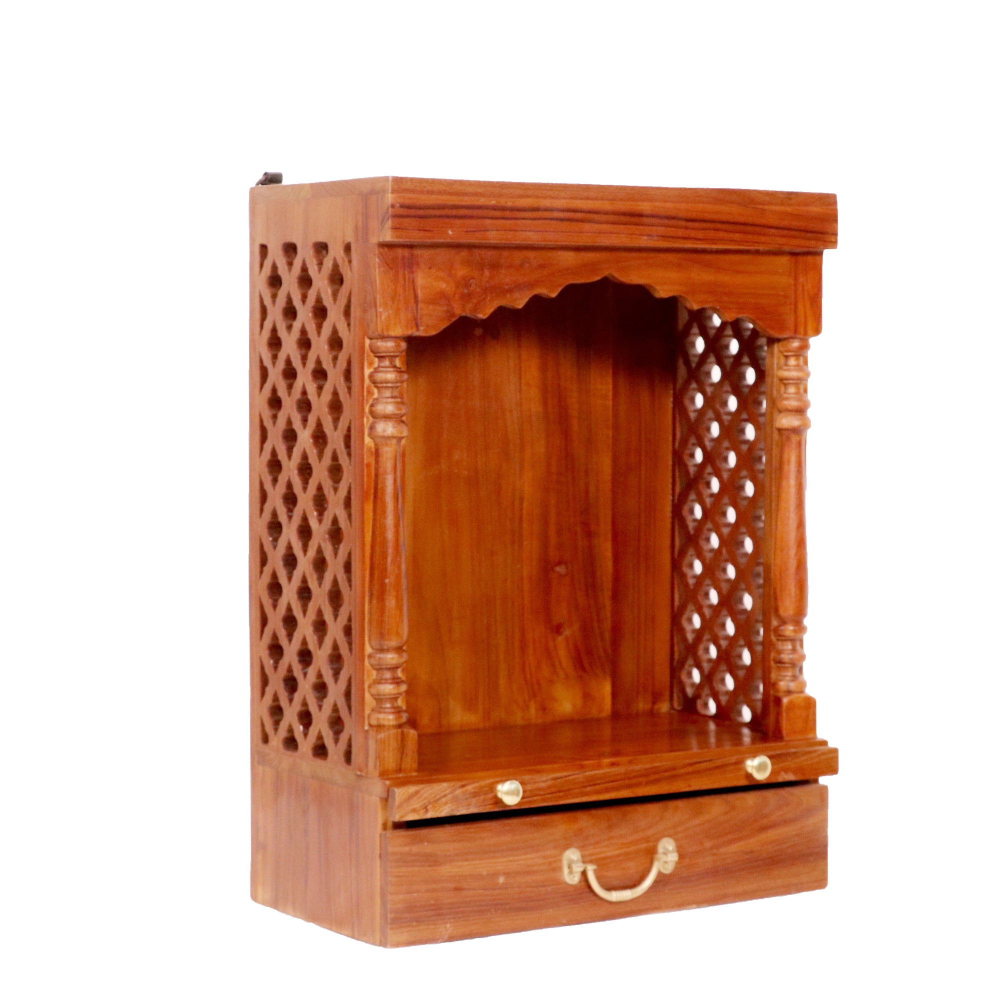 Contemporary wood Jali Temple Temple