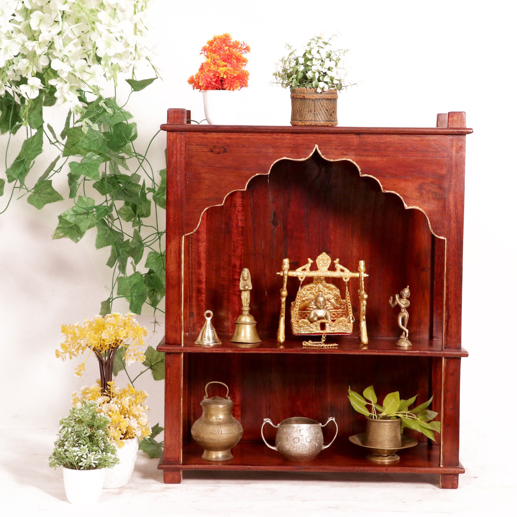 Dual Level Carved Temple Temple