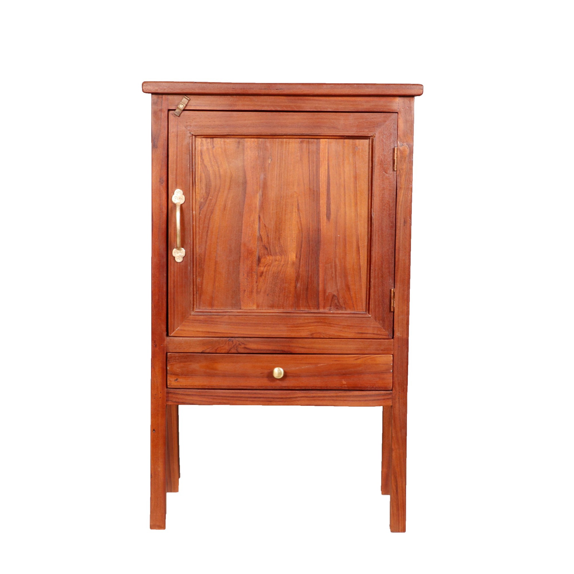 Compact Storage Wooden Handmade Classic Compartment Bedside