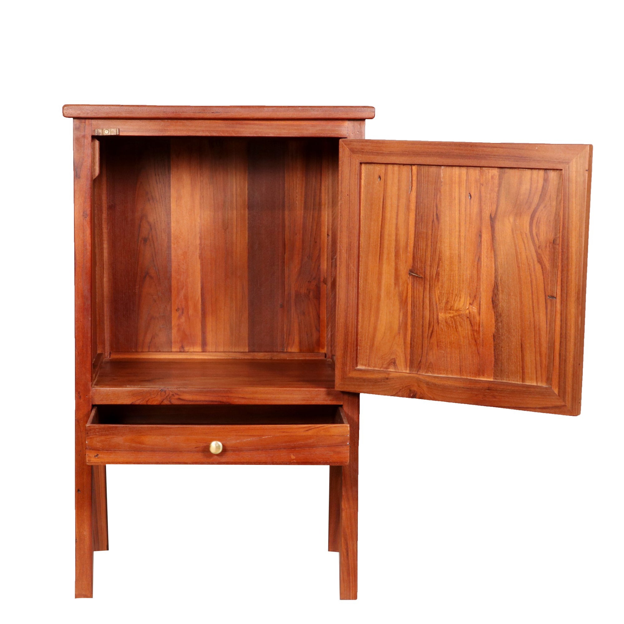 Compact Storage Wooden Handmade Classic Compartment Bedside