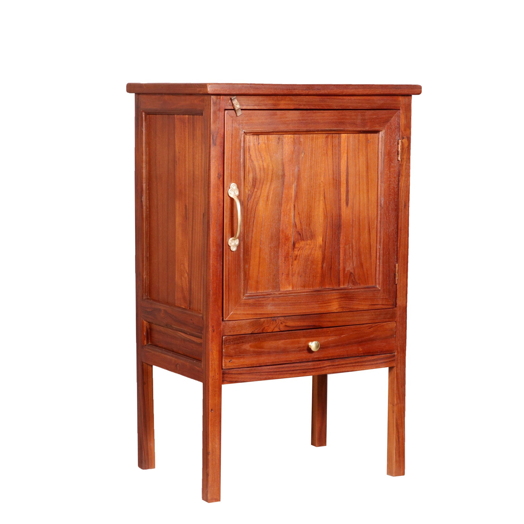 Compact Storage Wooden Handmade Classic Compartment Bedside