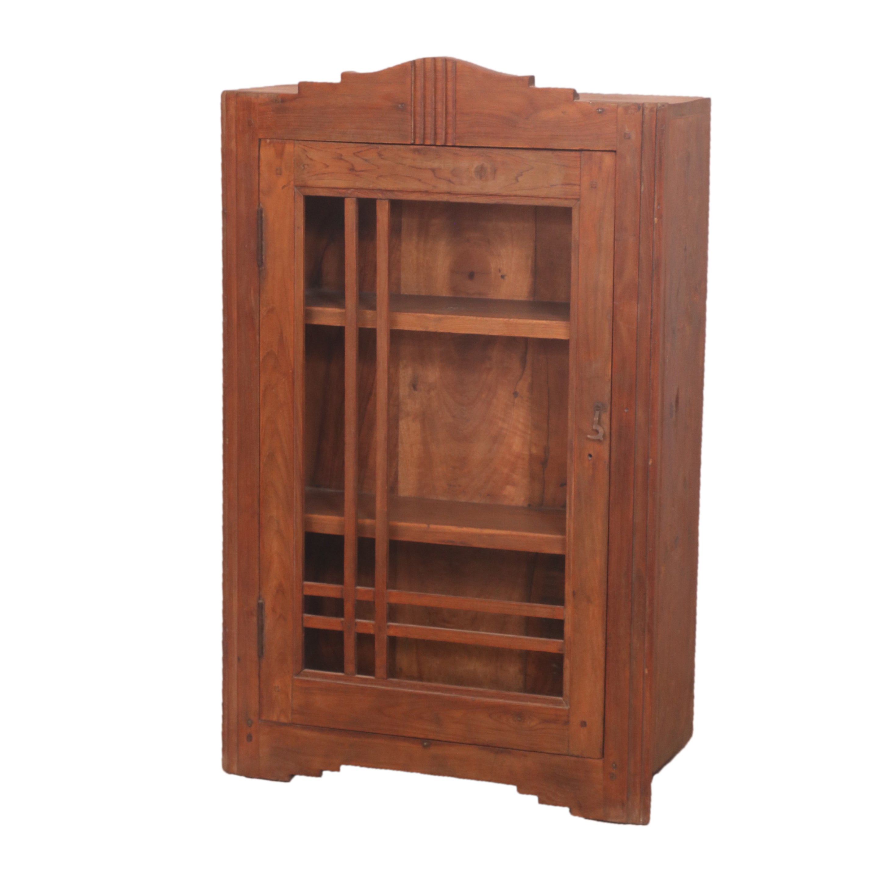 Machette Natural Brown Finished Wooden Handmade Wall Cabinet Wall Cabinet