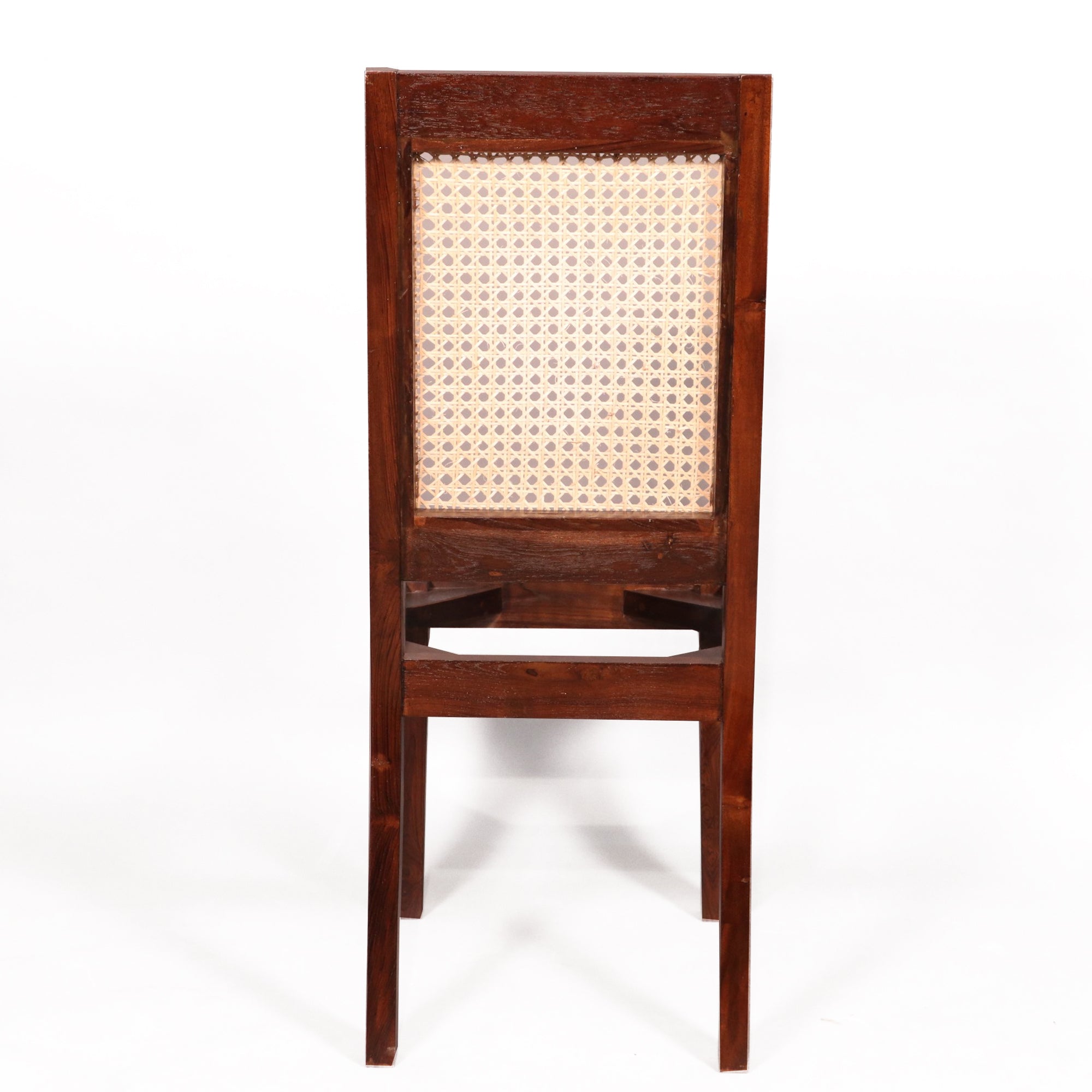 Traditional Carved Teak Wood with Authentic cane Dining Chair Dining Chair