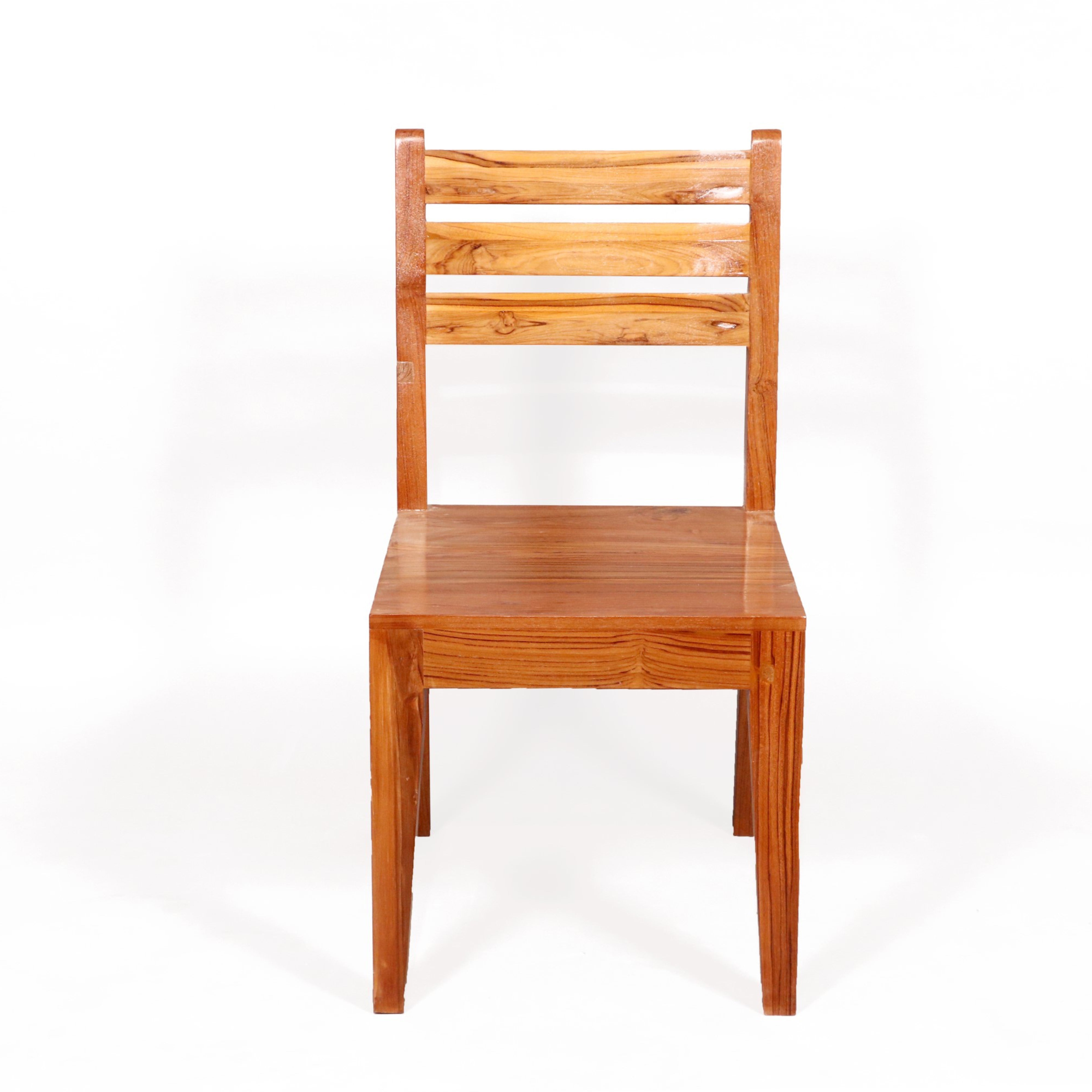 Teak wood Light tone finish Dining Chair Dining Chair