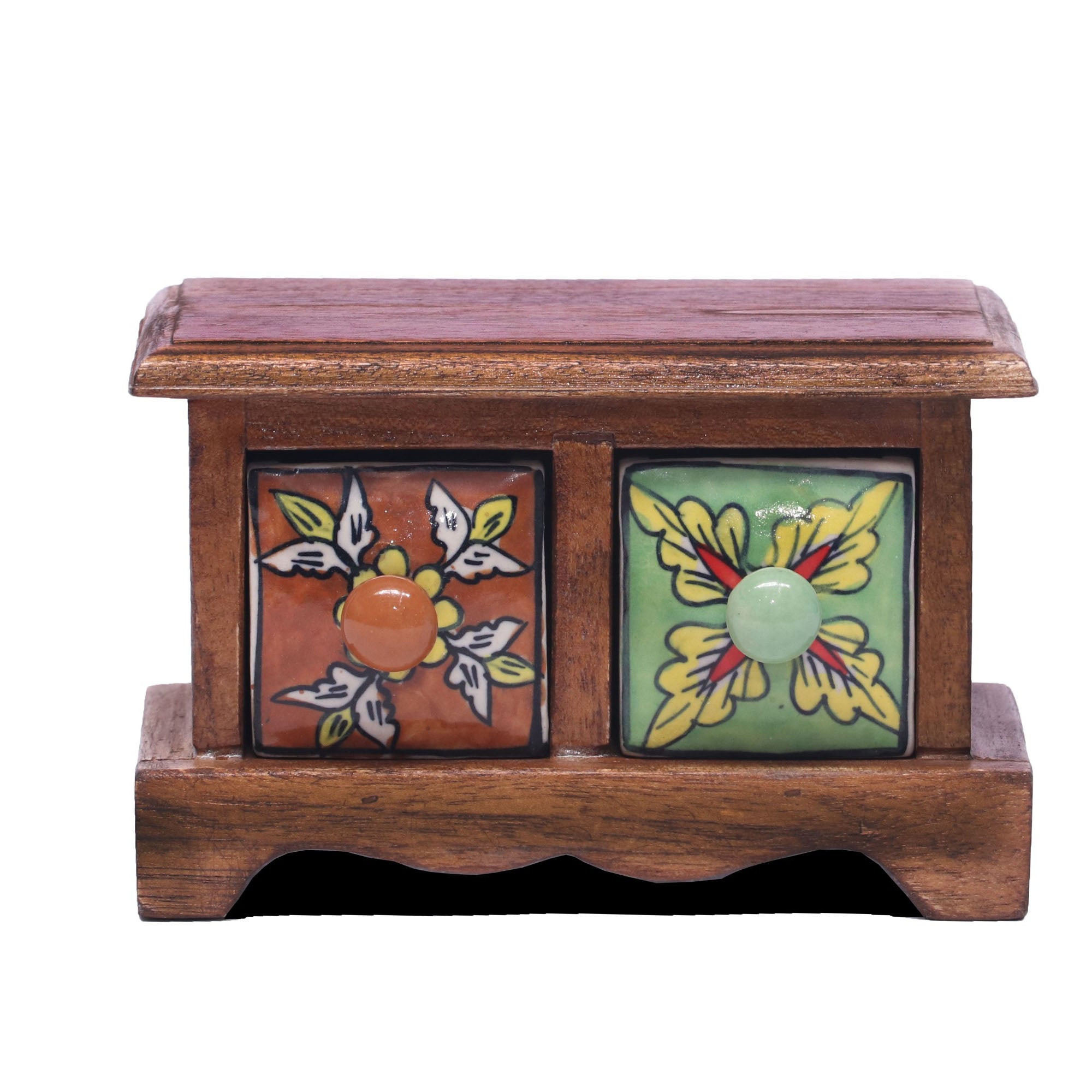 Flat 2 Drawer Chest Desk Organizer