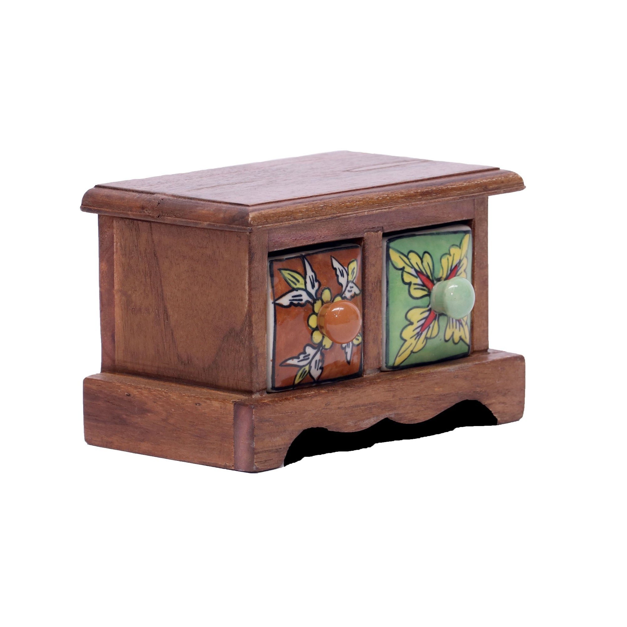 Flat 2 Drawer Chest Desk Organizer