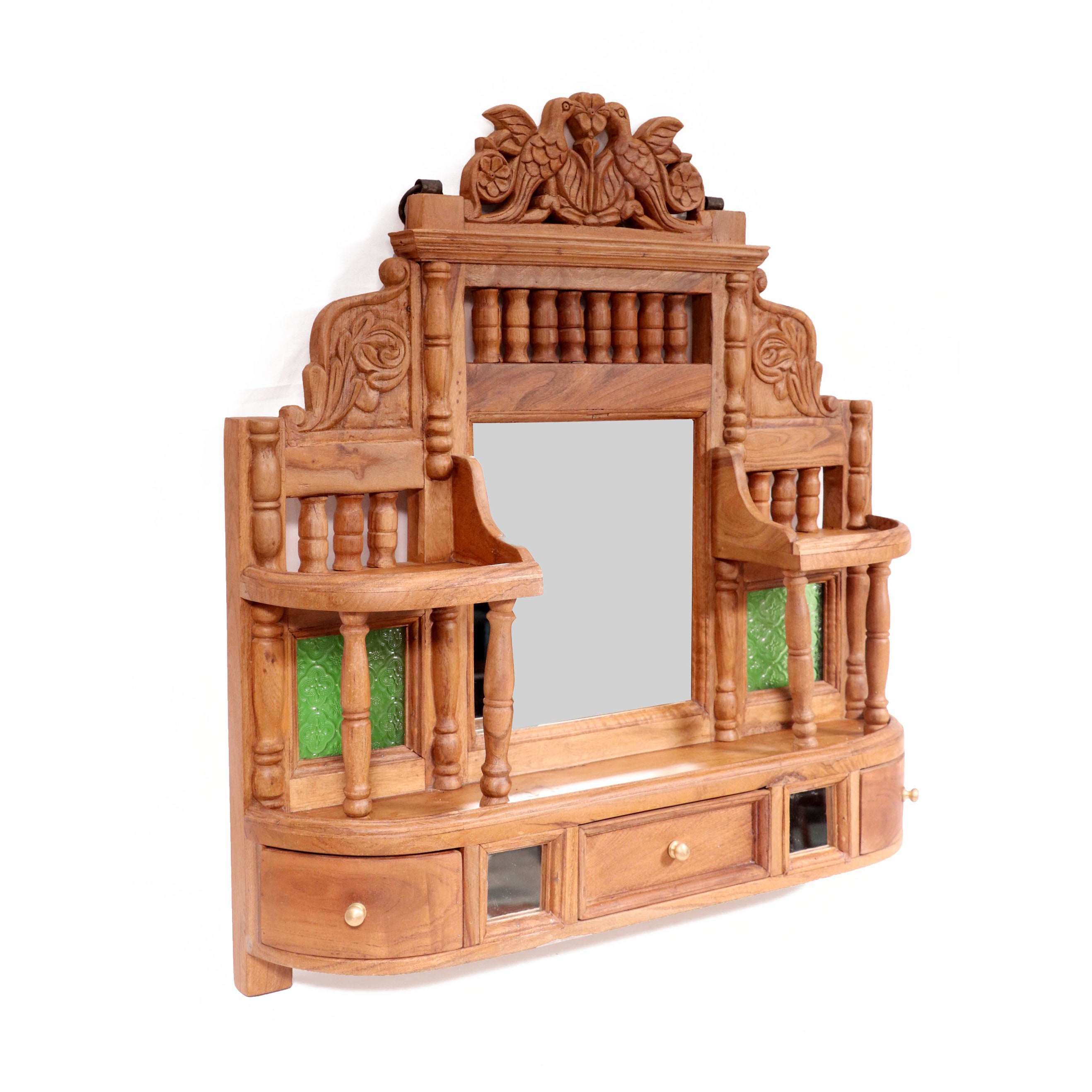 Carved Wooden Multipurpose Classic Mirror Mirror