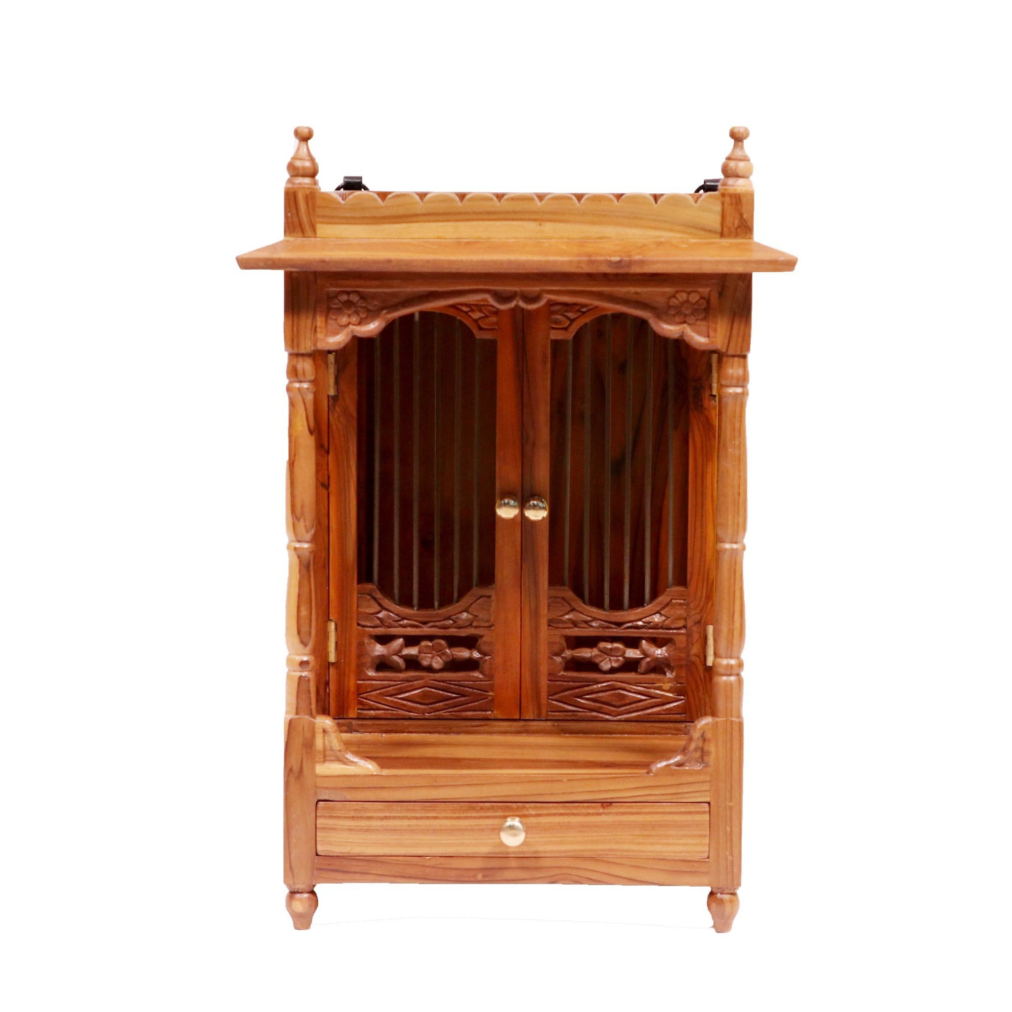 Traditional teak wood house temple Temple