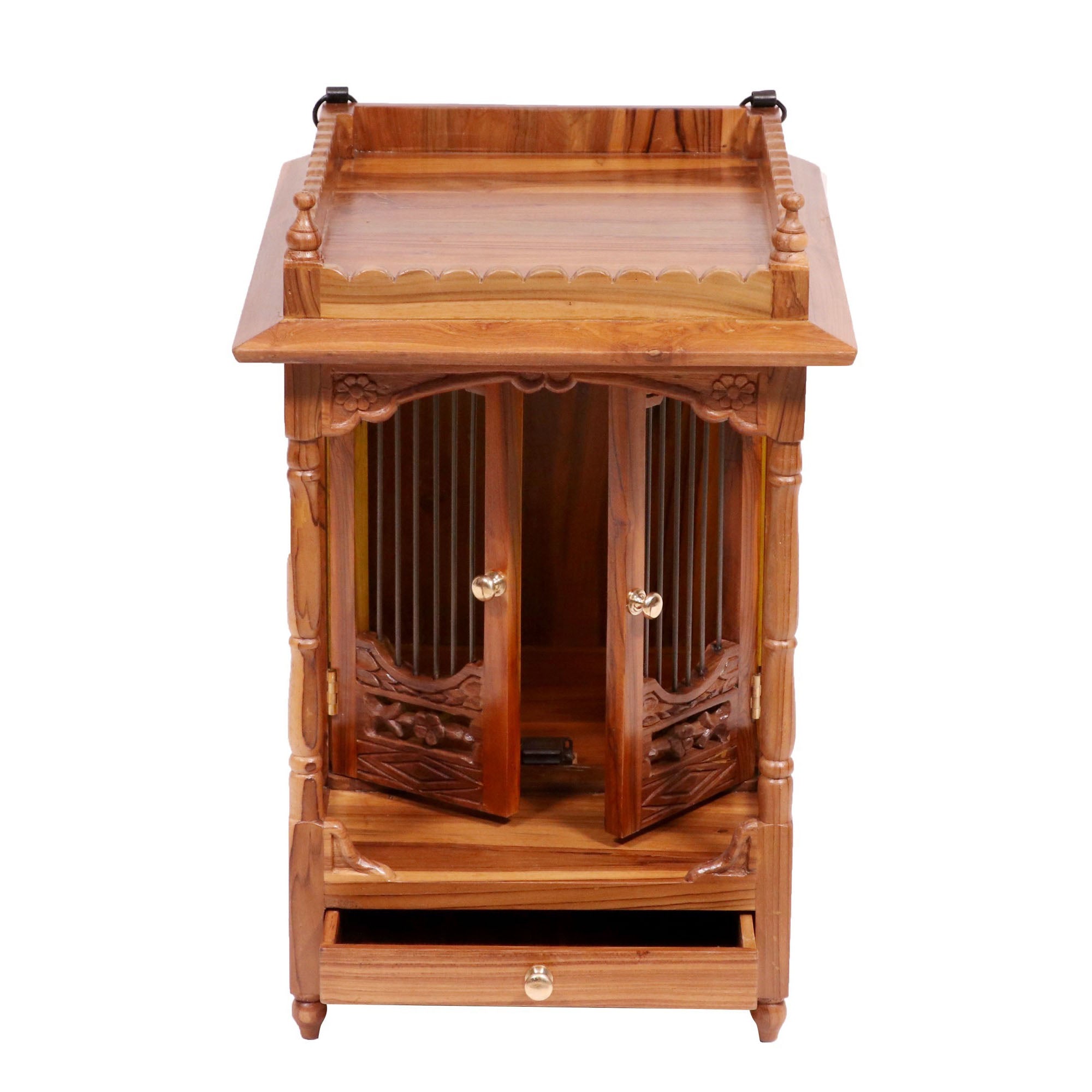 Traditional teak wood house temple Temple