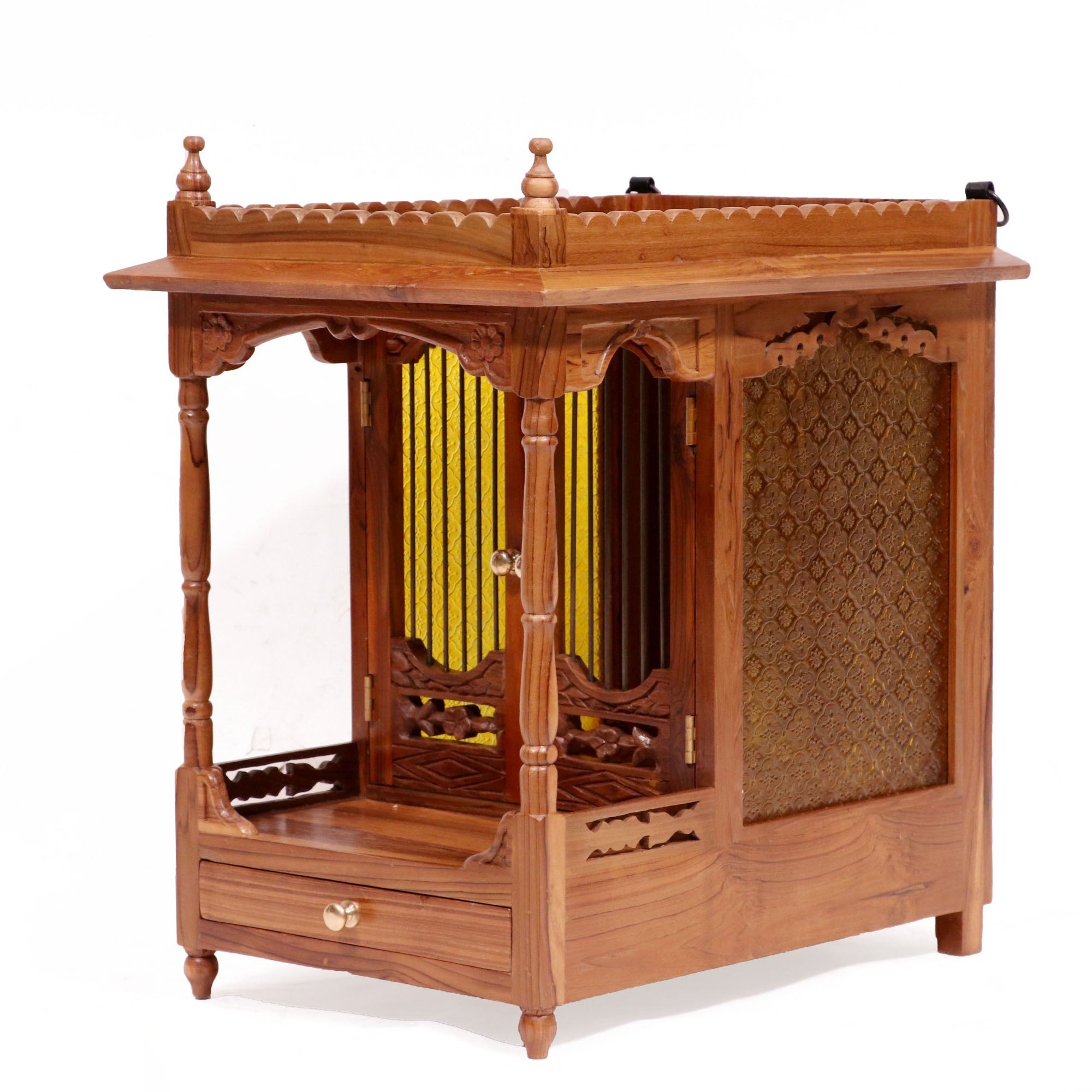 Traditional teak wood house temple Temple