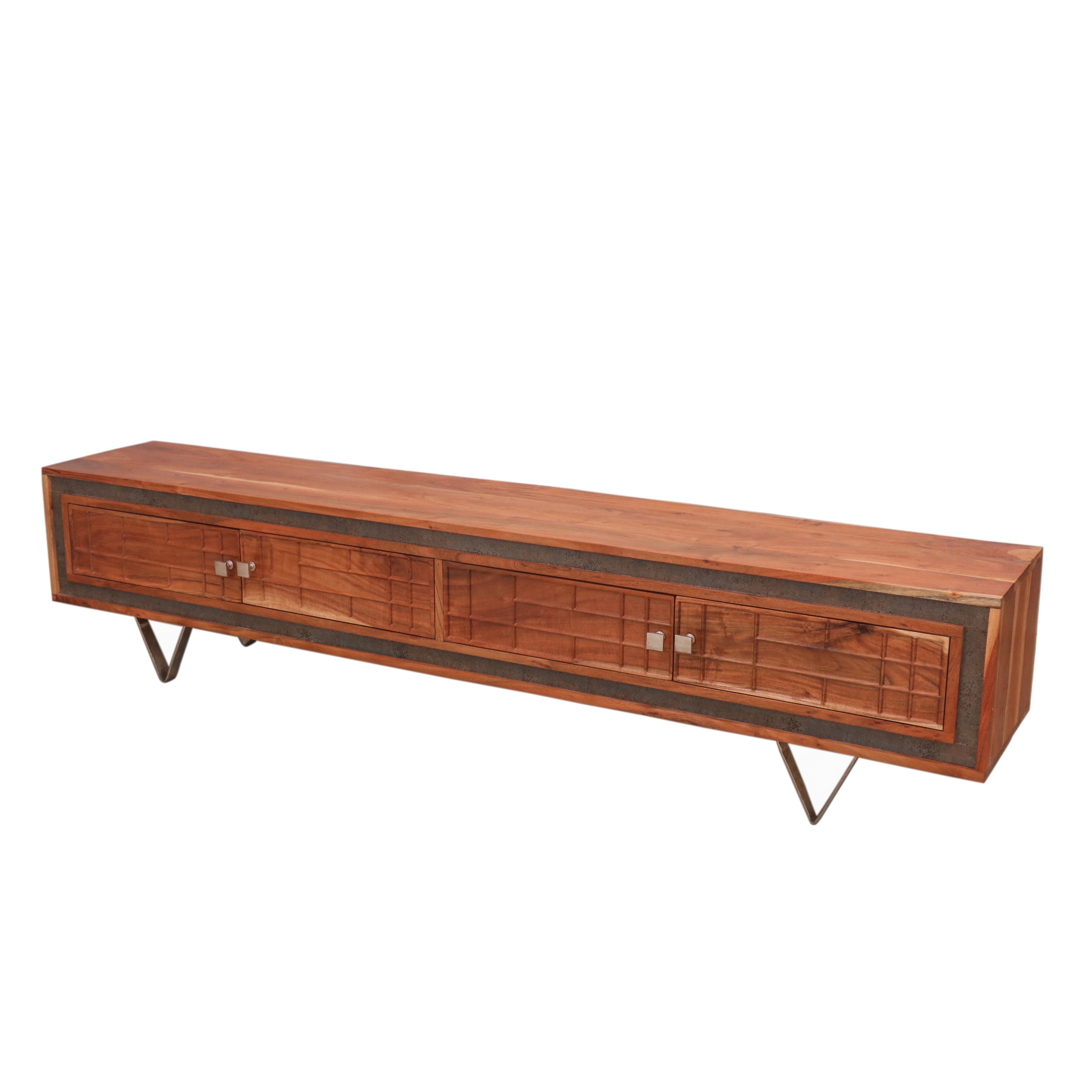 Solid Acacia Wood Sideboard TV Cabinet for Living Room Tv stand