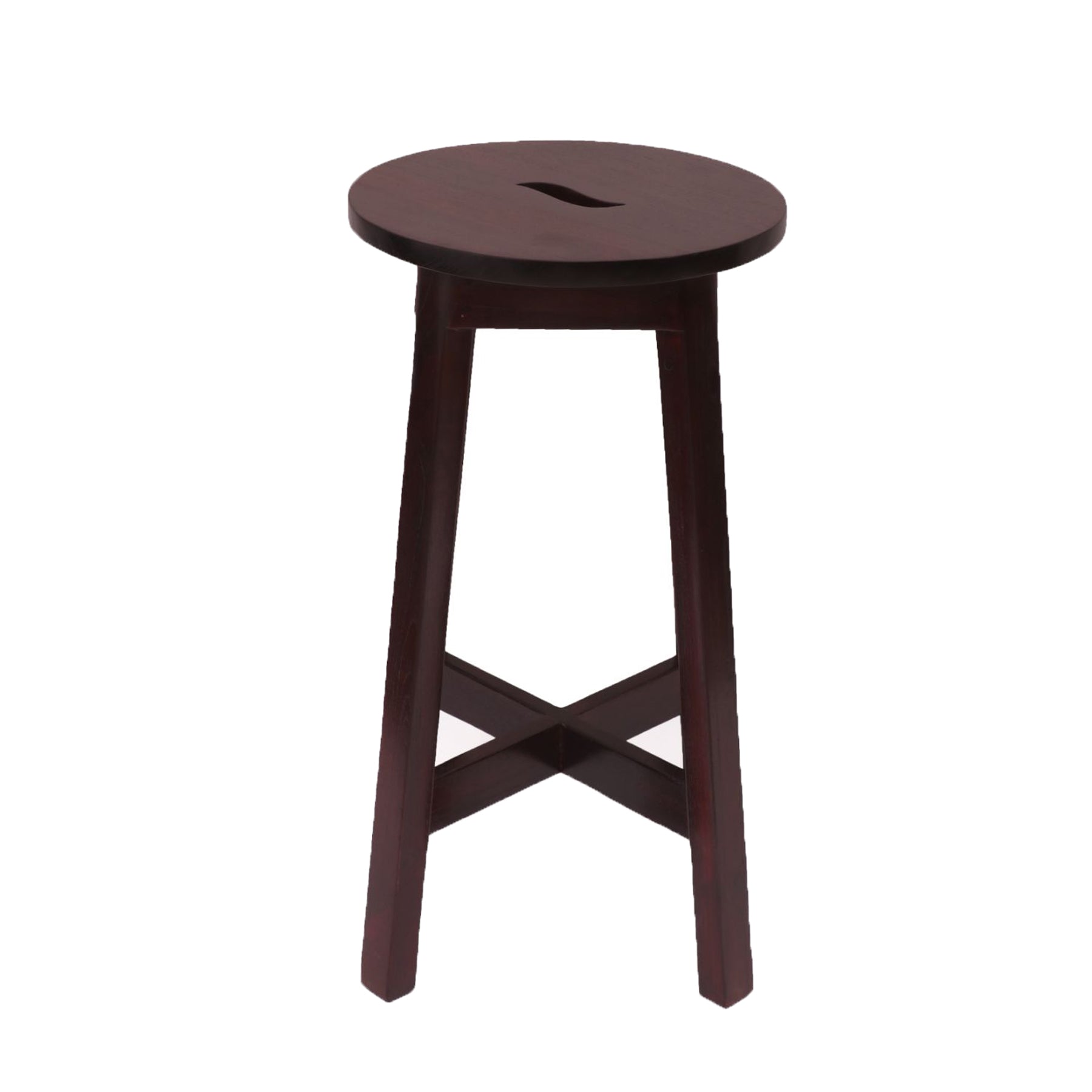 Leaf Pattern Dark Stool Stool