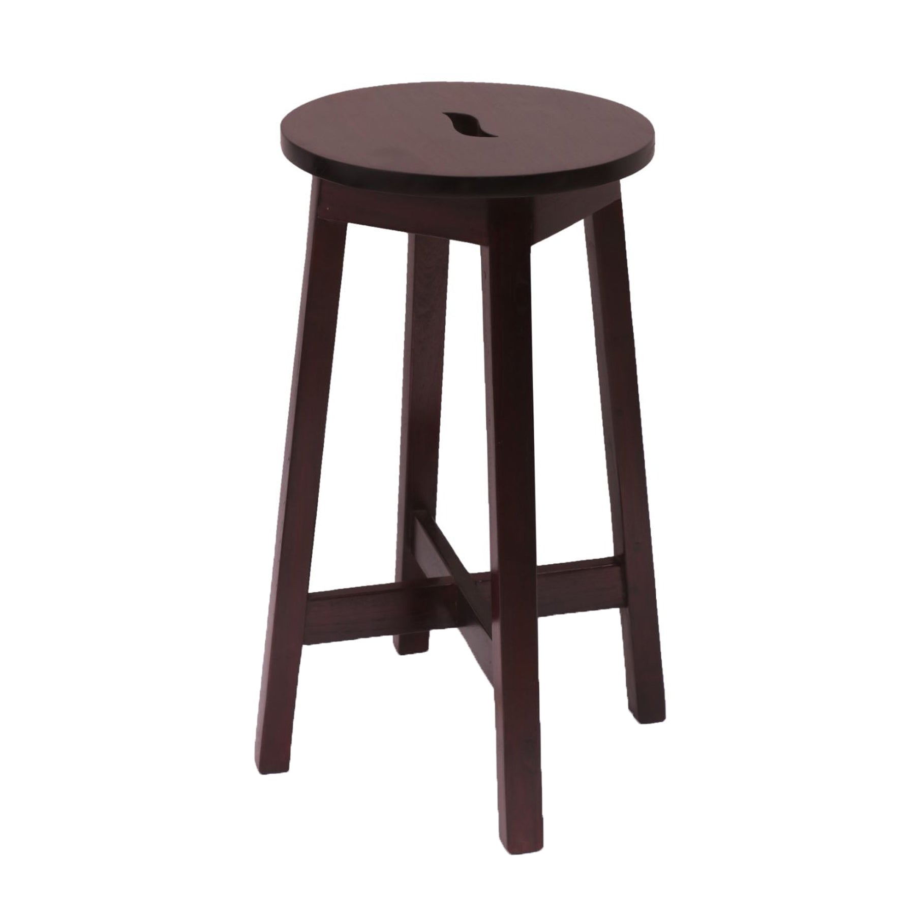 Leaf Pattern Dark Stool Stool