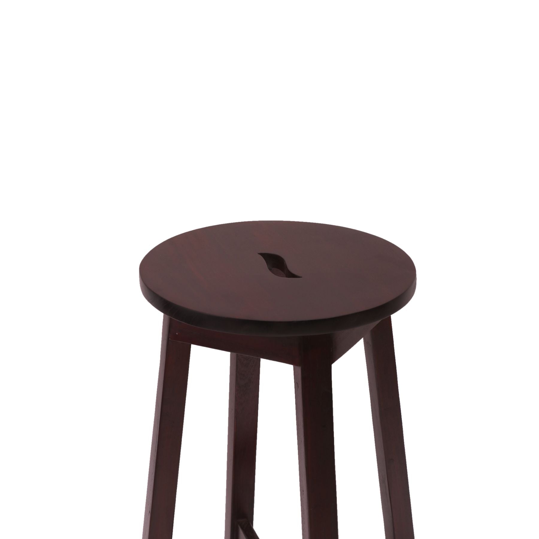 Leaf Pattern Dark Stool Stool