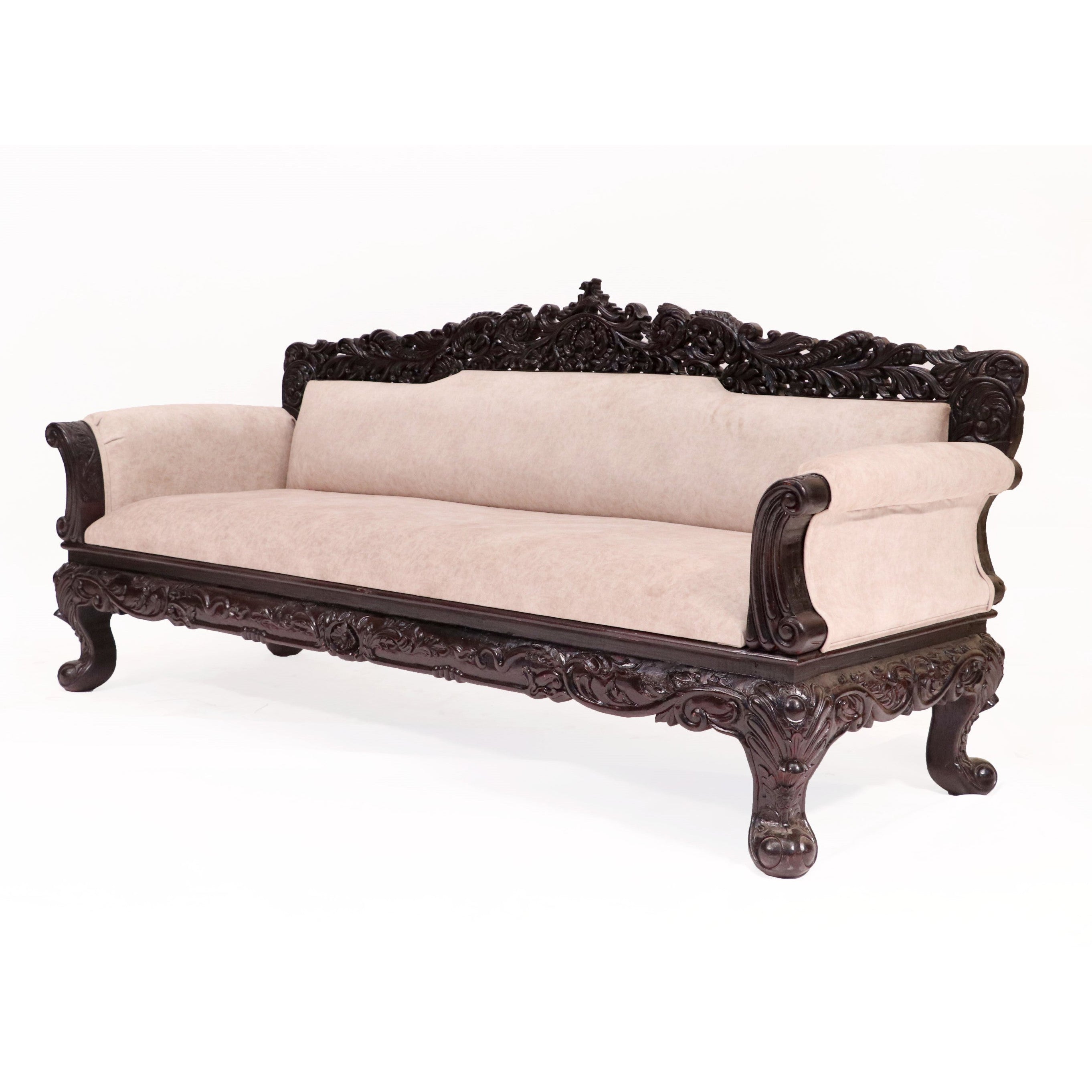Royal Carved Teak wood 3 Seater Sofa Sofa