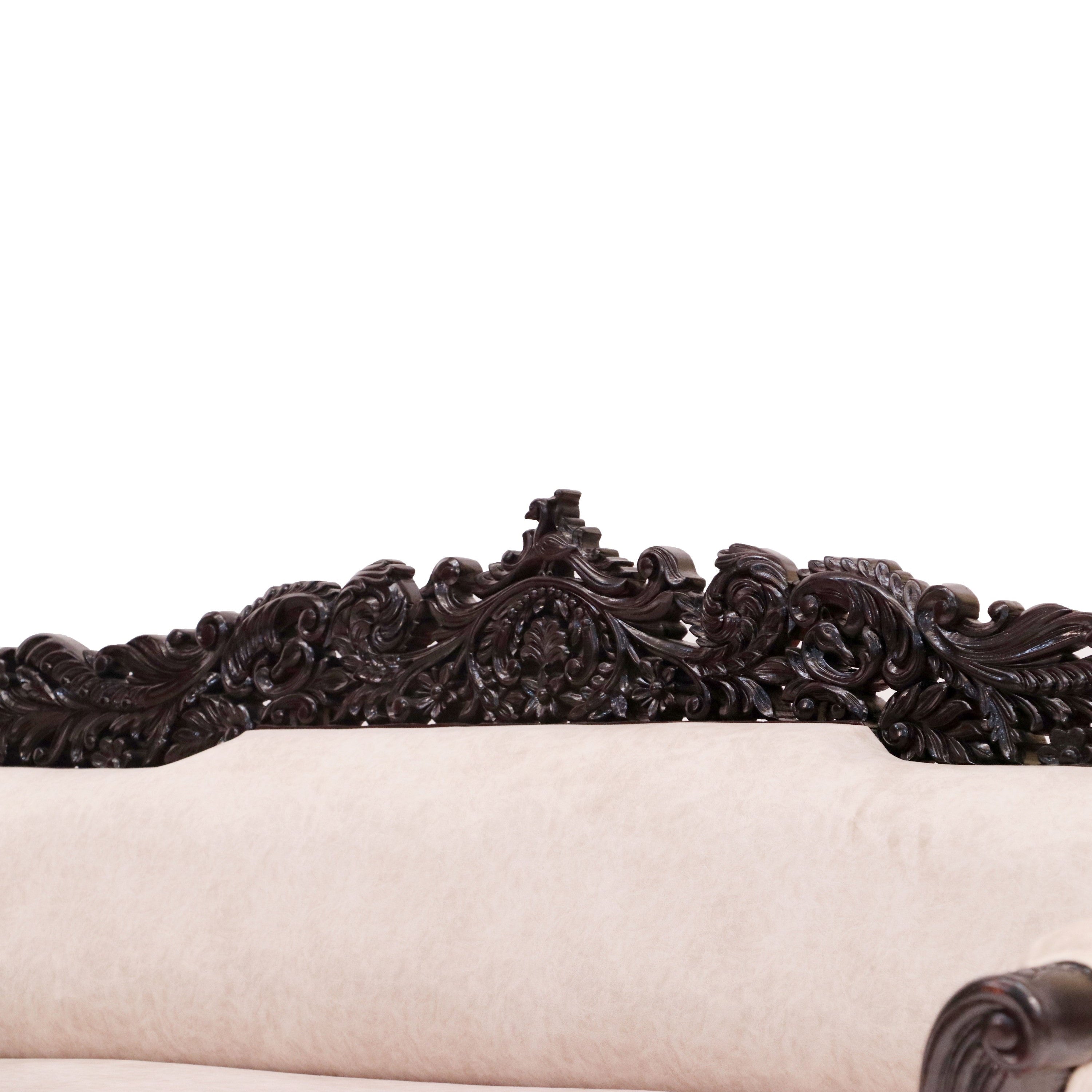 Royal Carved Teak wood 3 Seater Sofa Sofa