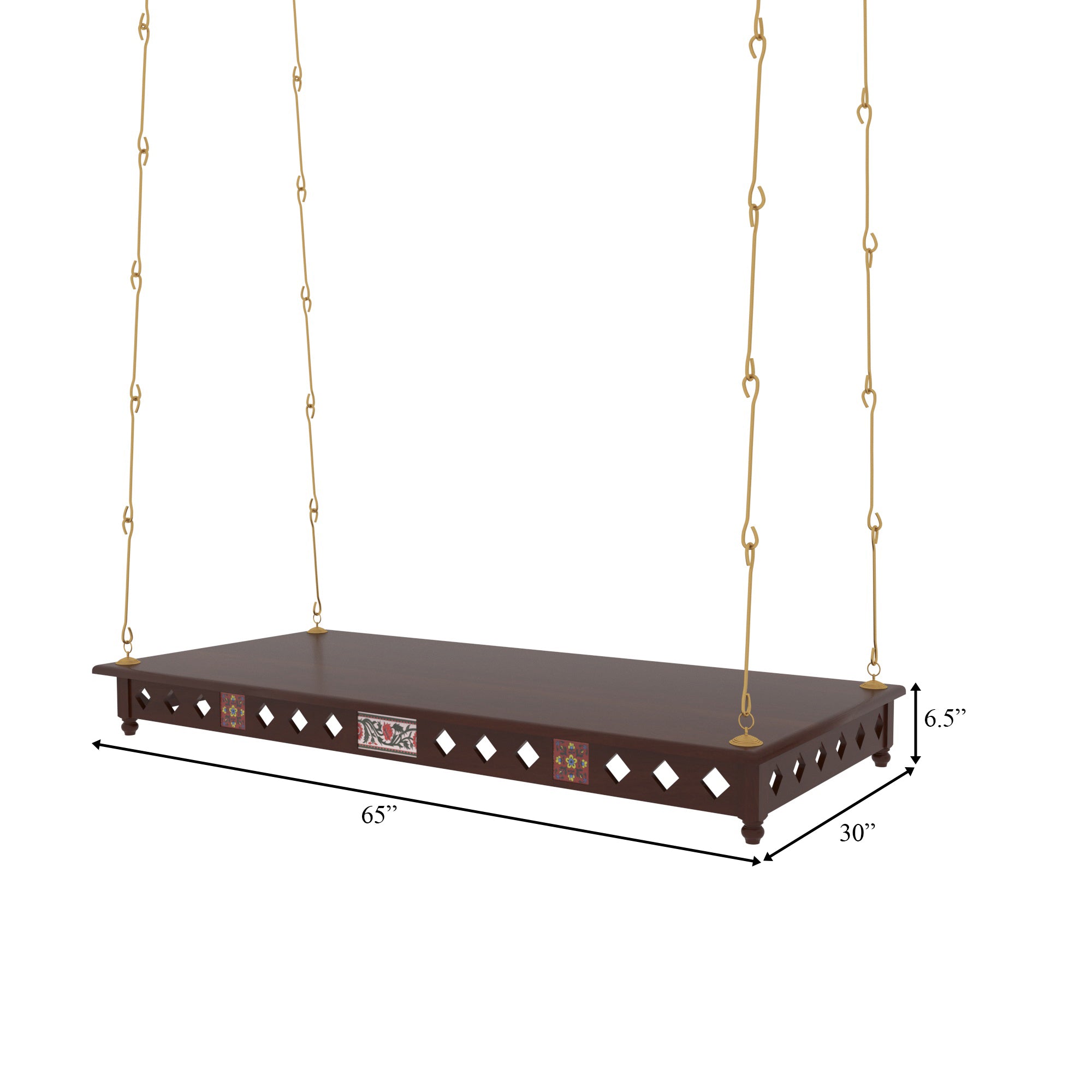 Ornate Indian Swing - Handcrafted Jhula Seat Swing