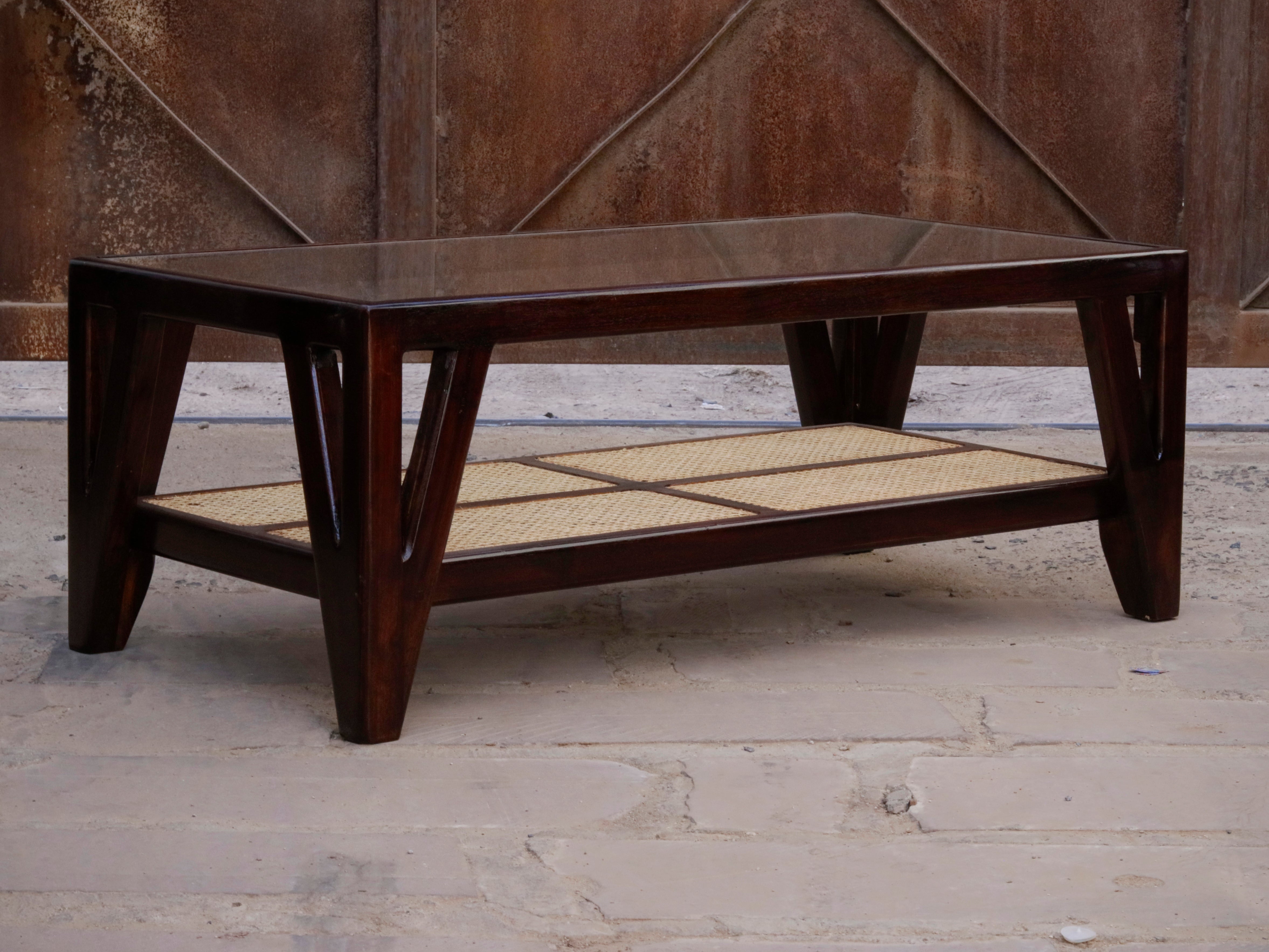 Ethnic Premium Cane Style Handmade Wooden Coffee Table Coffee Table