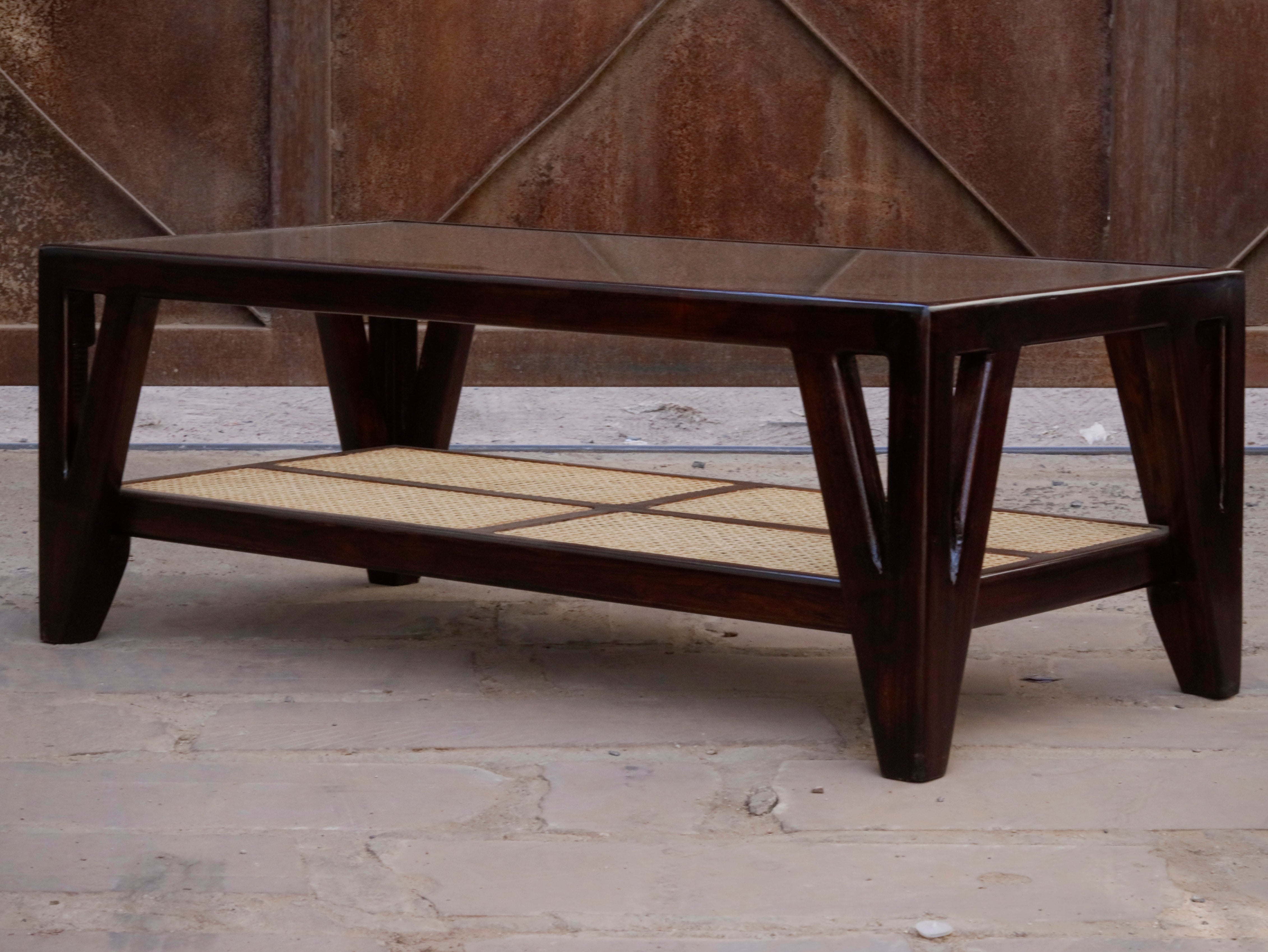 Ethnic Premium Cane Style Handmade Wooden Coffee Table Coffee Table