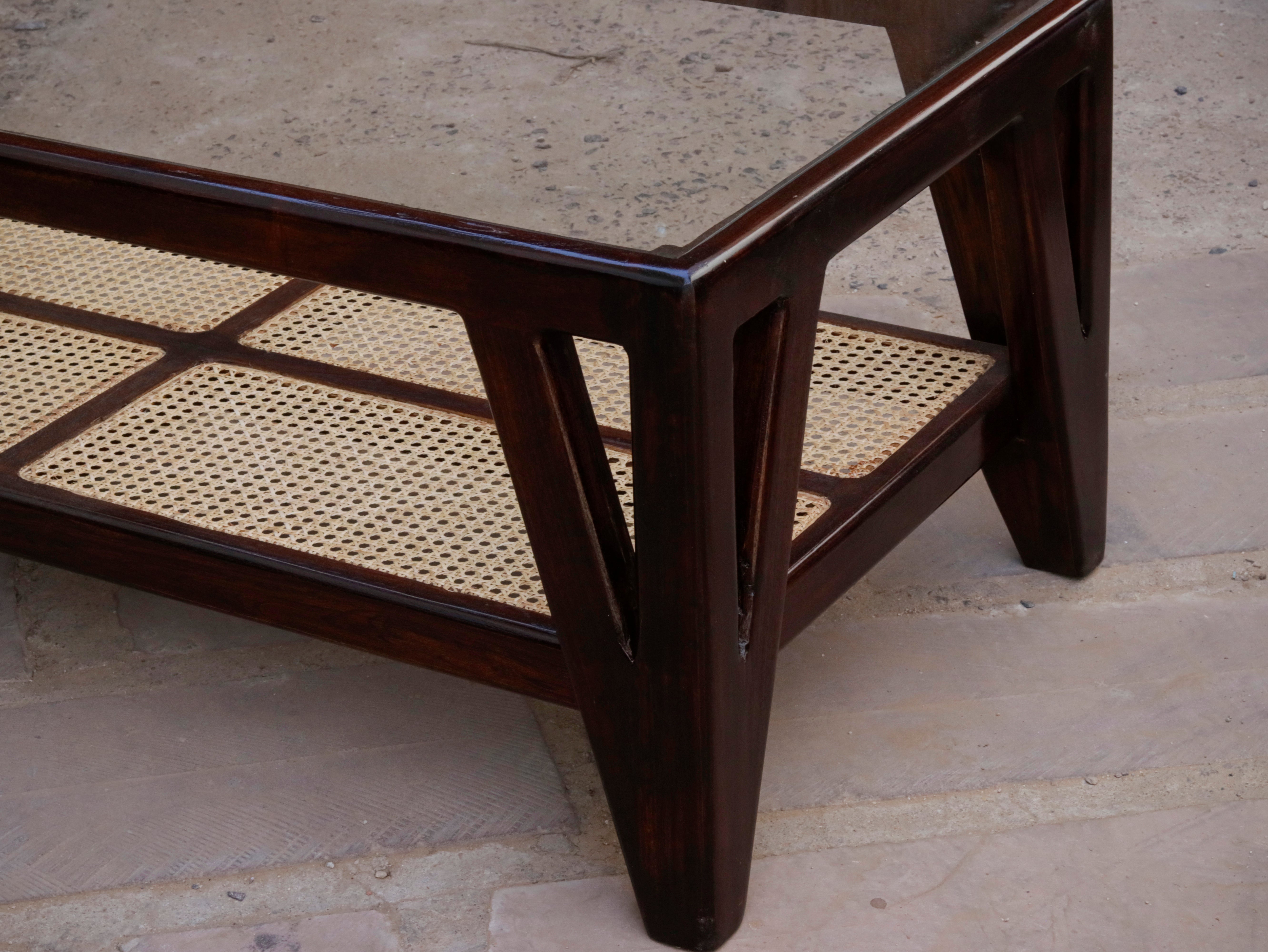Ethnic Premium Cane Style Handmade Wooden Coffee Table Coffee Table